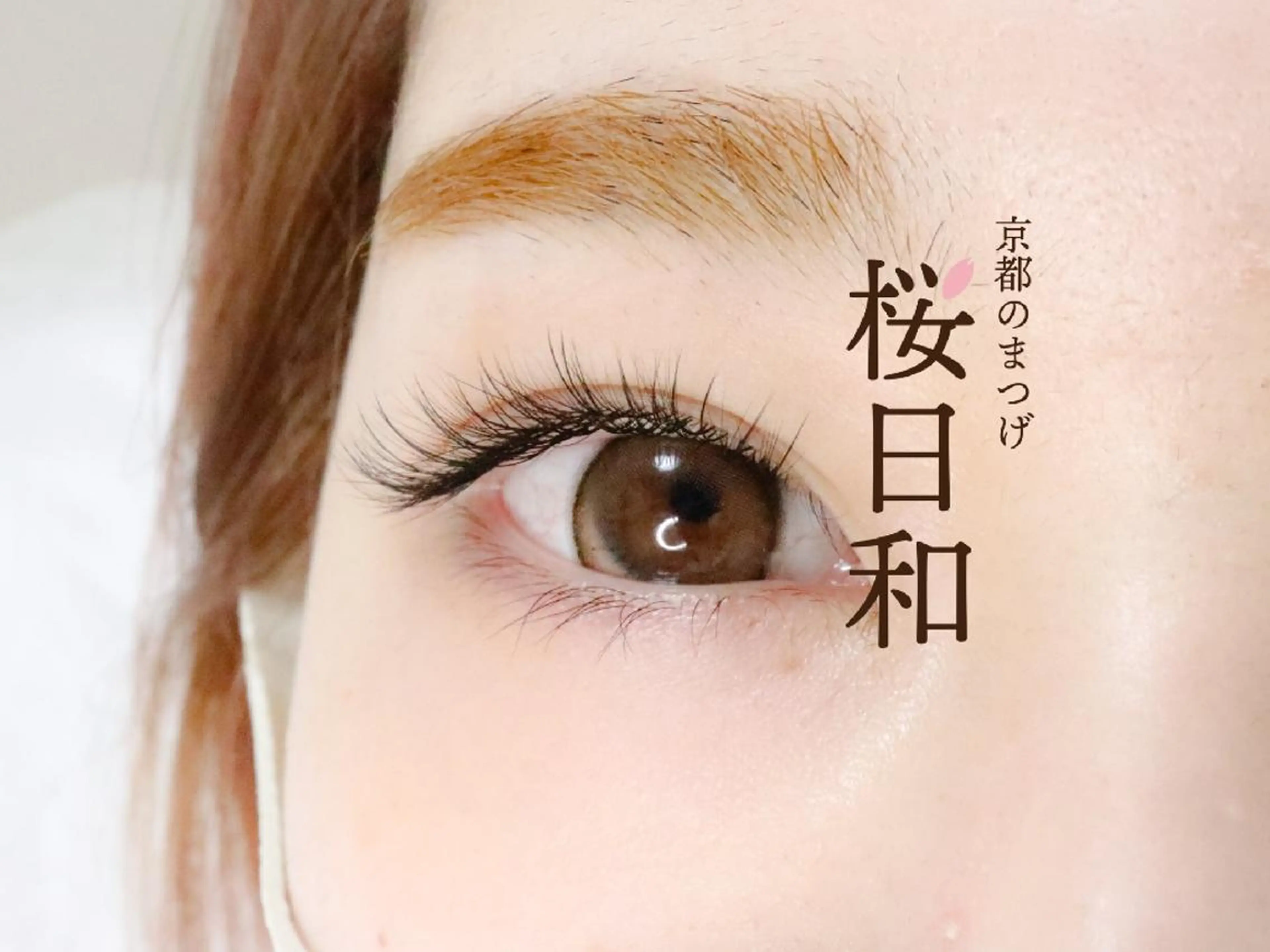 マツエク・マツパ フラットラッシュ Lカール まつげパーマ 一重×まつ毛パーマ ボリュームラッシュ 京都のまつげ桜日和 小島美桜のマツエク・マツパデザイン