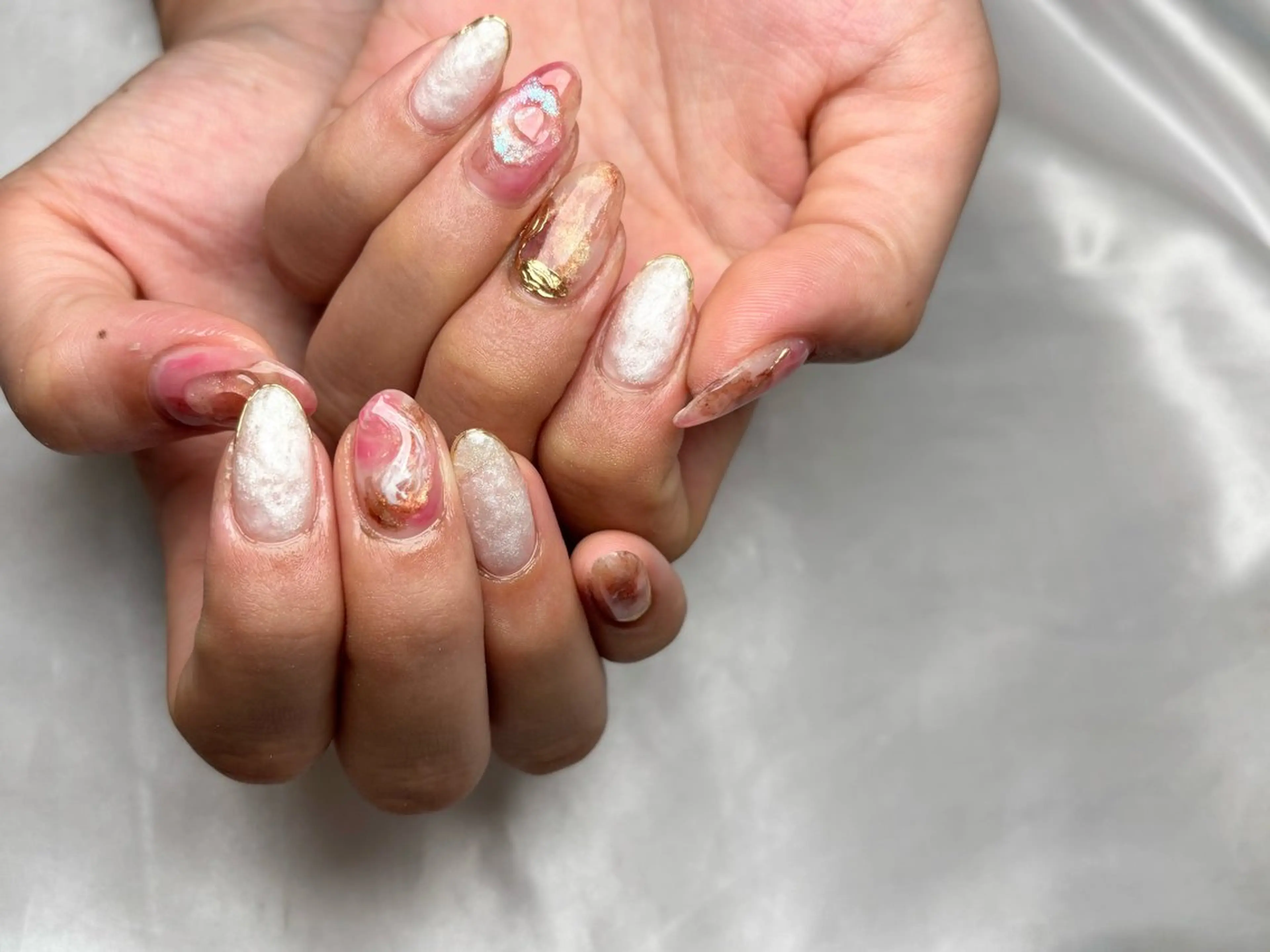 ネイル 持ち込み ハンドネイル PEACE(ピース) .tsuruta🌙のネイルデザイン