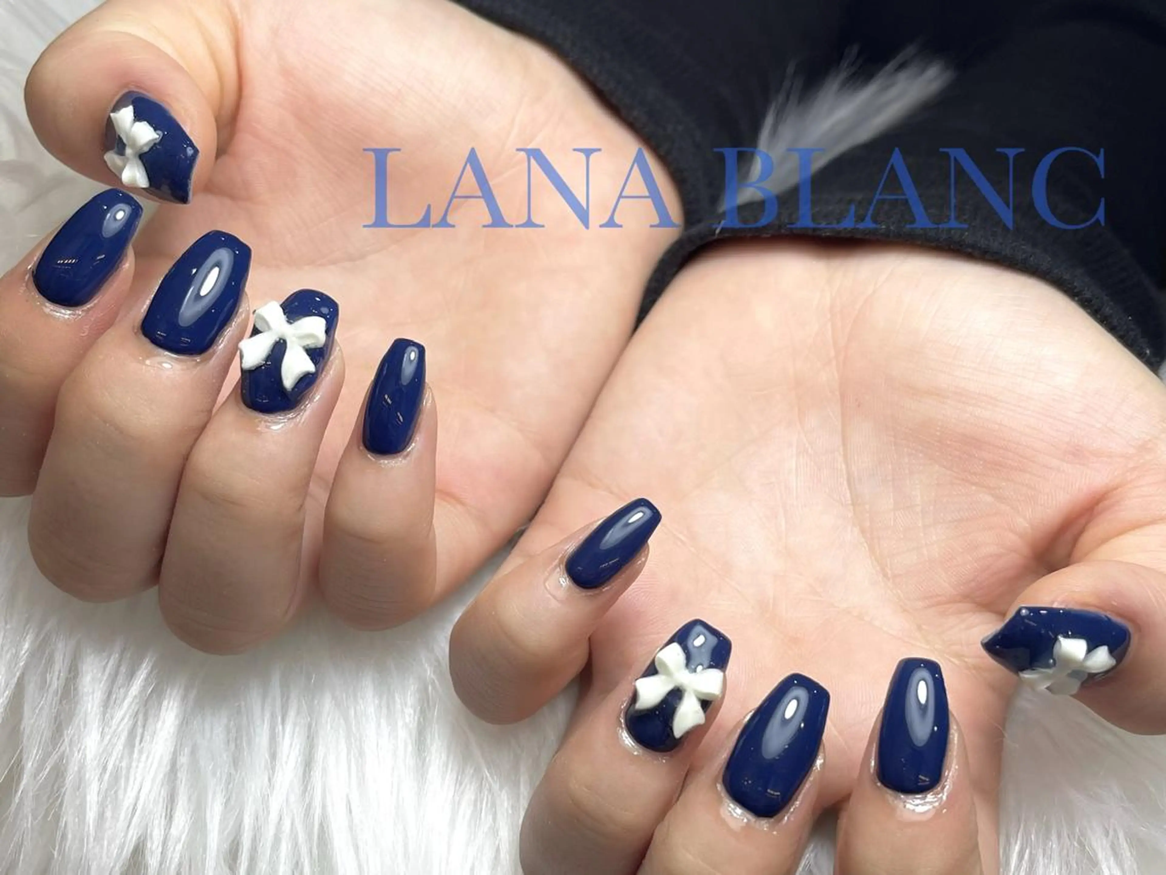 セミロング ハンドネイル nail LUNA BLANCのネイルデザイン