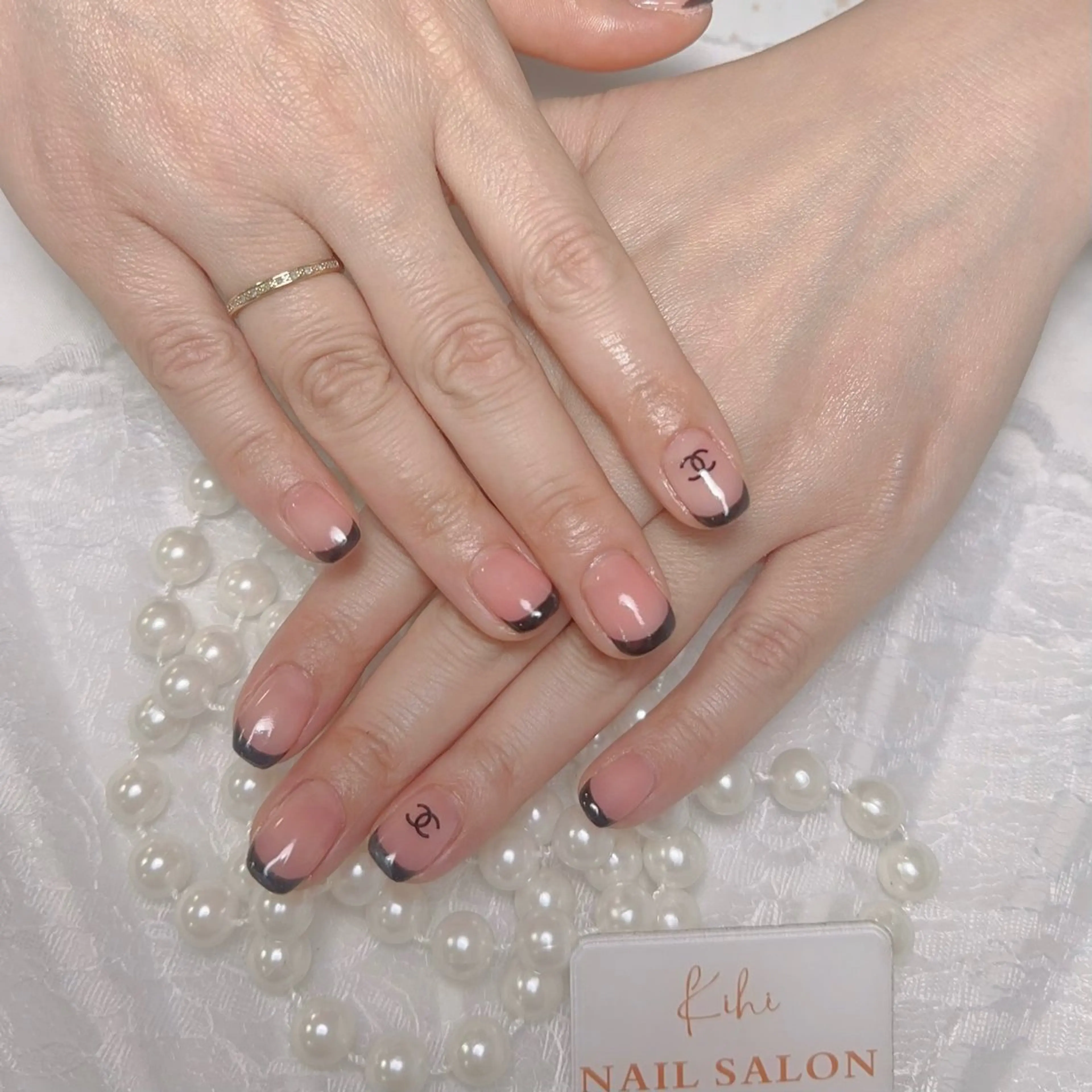 ネイル アートネイル フレンチネイル ジェルネイル グラデーション 韓国ネイル ハンドネイル ハンドケア さくら💮💮 【オフ無料】のネイルデザイン