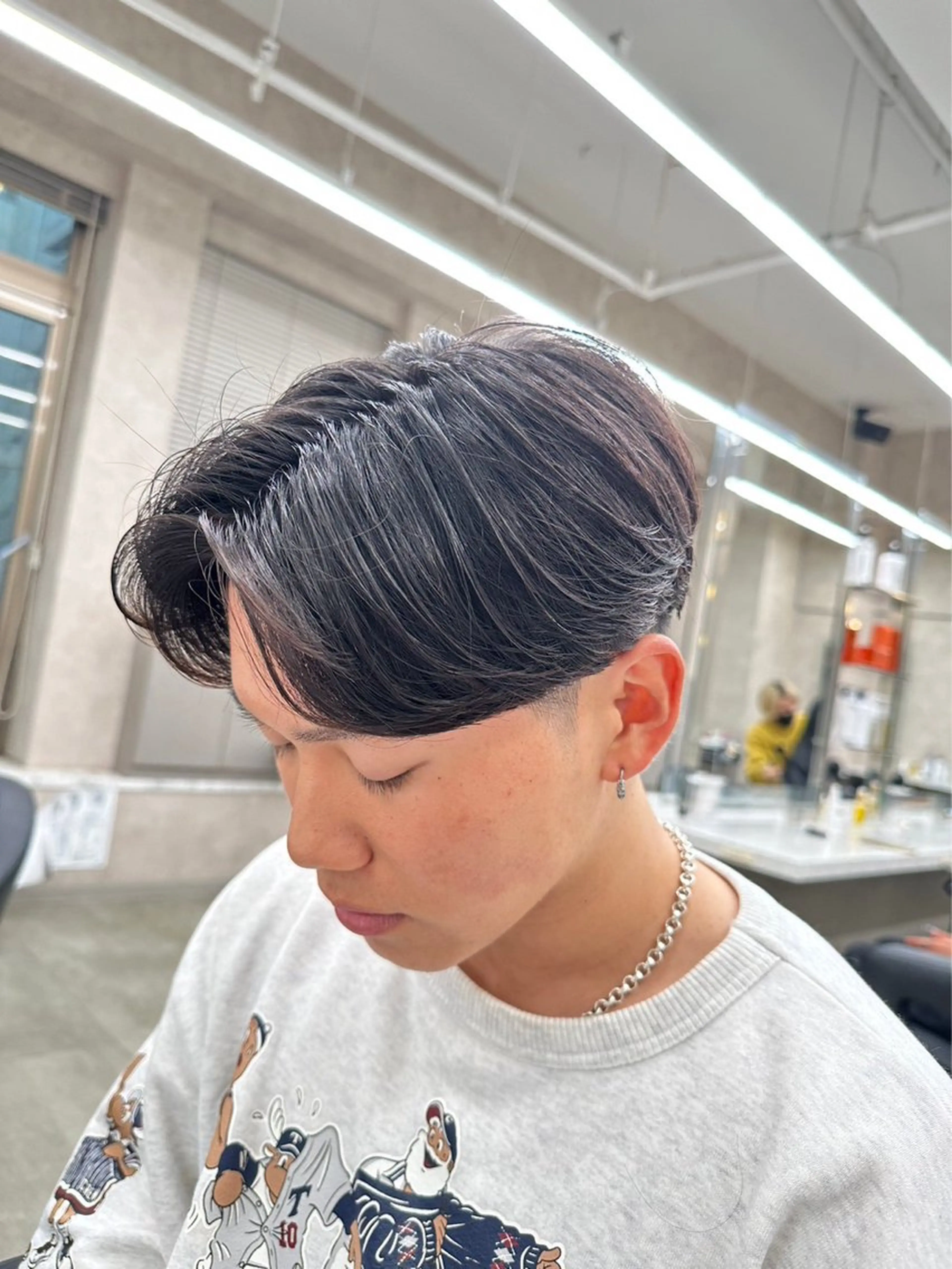 ヘアアレンジ メンズ Ryo横浜韓国ヘア/ ハイトーン/縮毛矯正のヘアスタイル