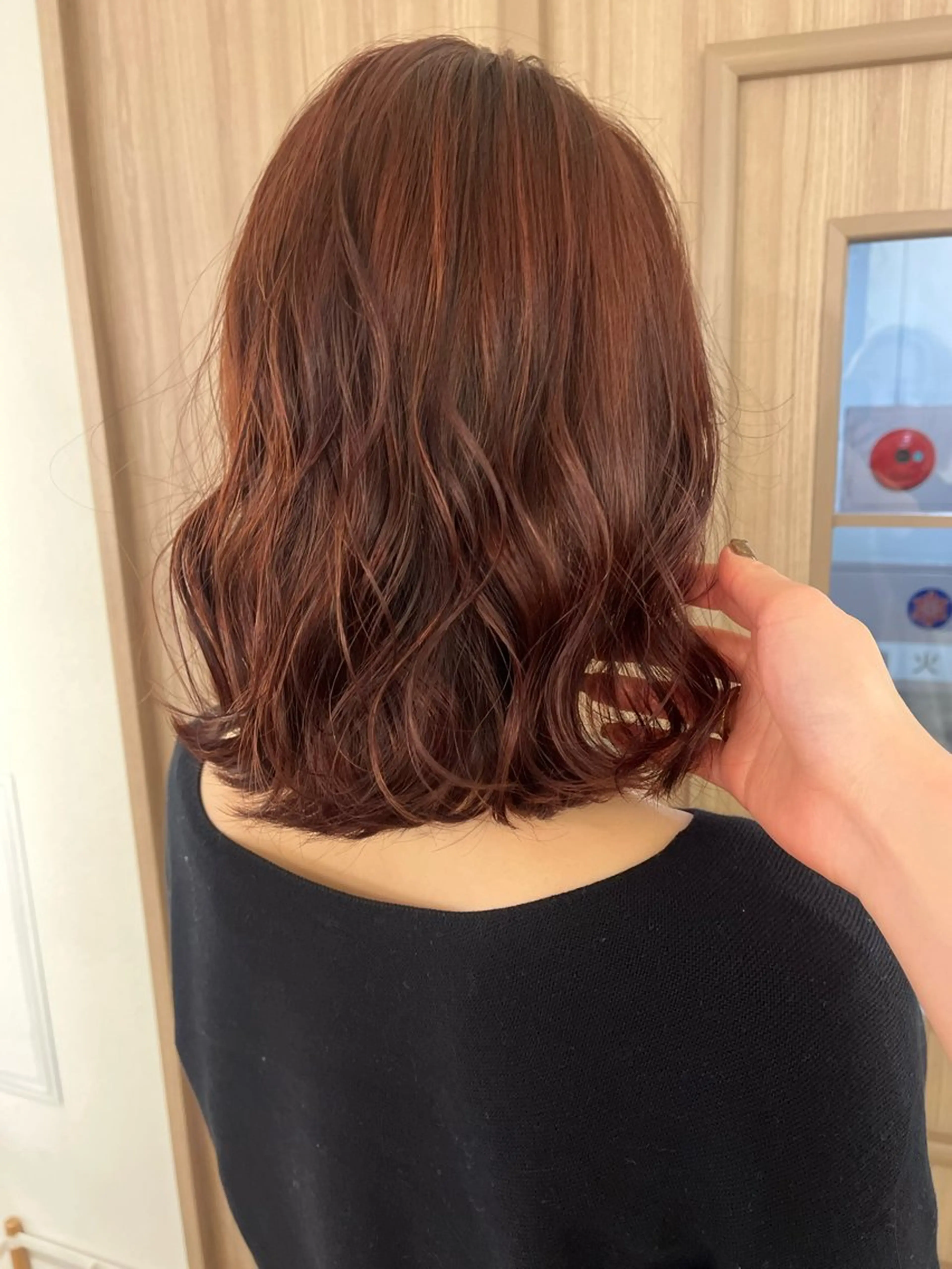 ミディアム Garland  Ginza所属・モモ🍑 レイヤー/ボブ/暖色のヘアスタイル