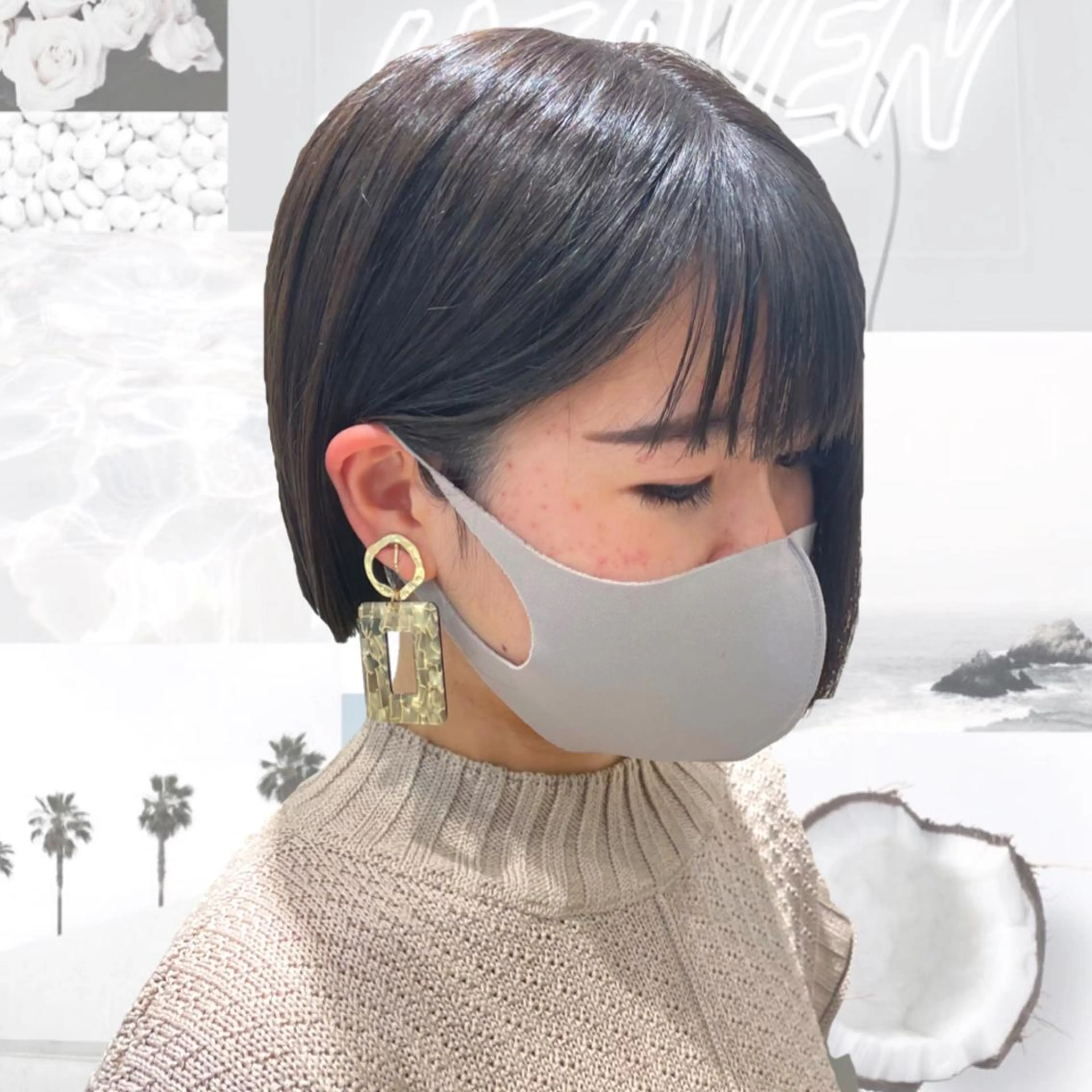 【✨大人気✨】就活面接インターンに向けて脱黒染め🌚なんちゃって黒染め🌚+トリートメント　黒染めしたくない方必見！🦍の写真