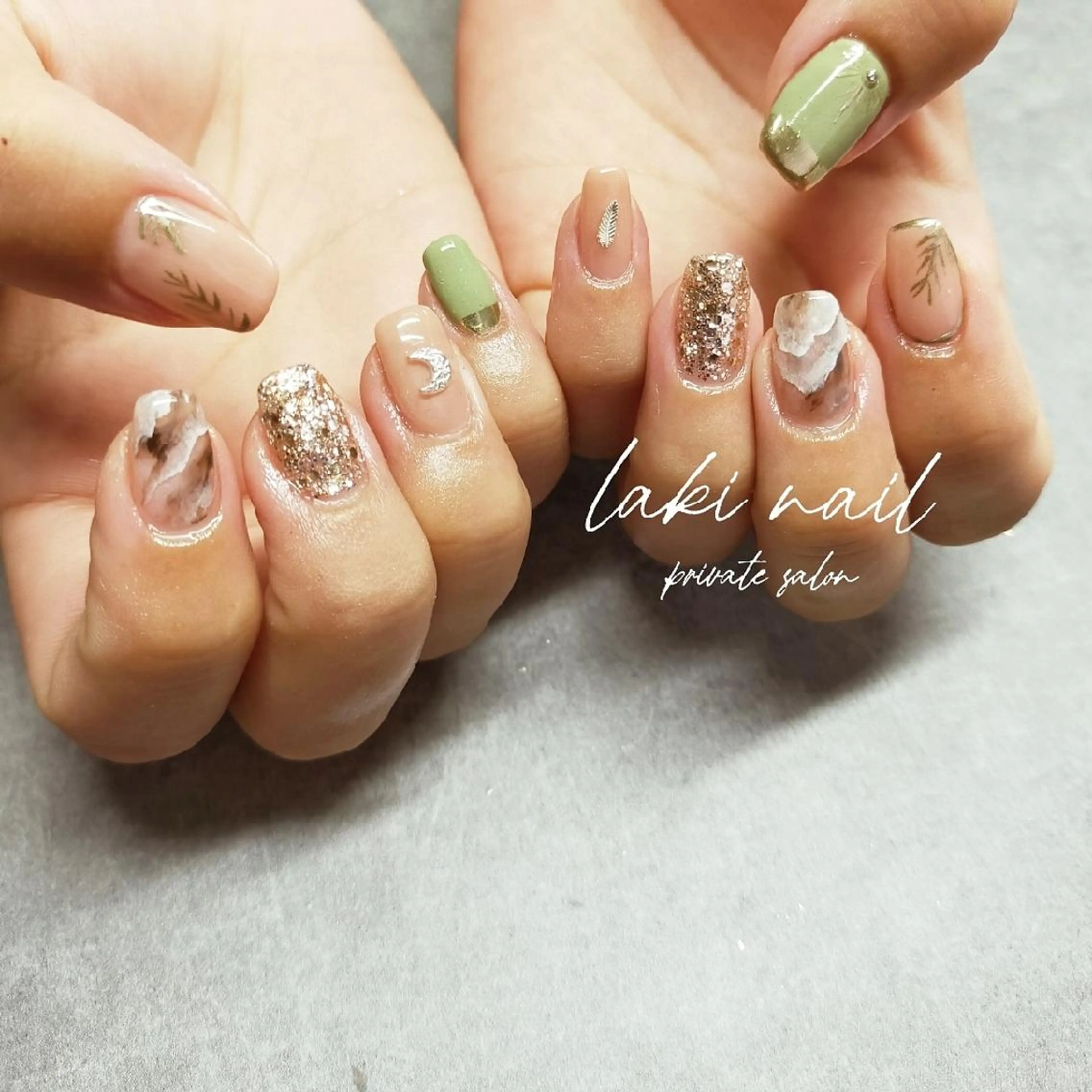 ネイル カジュアル ニュアンスネイル ハンドネイル by lakiのネイルデザイン