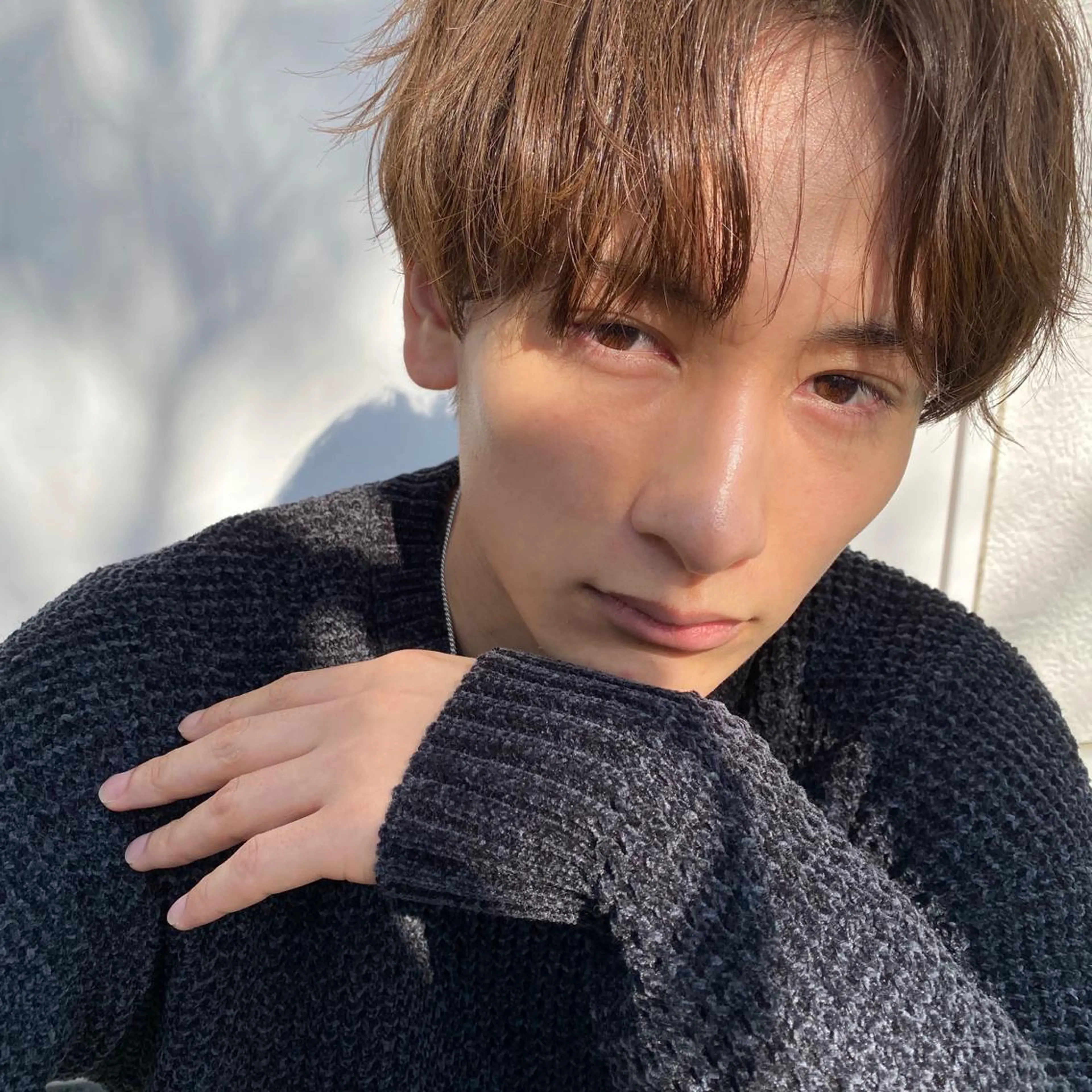 メンズ センターパート マッシュ yunica所属・yunica manaeのヘアスタイル