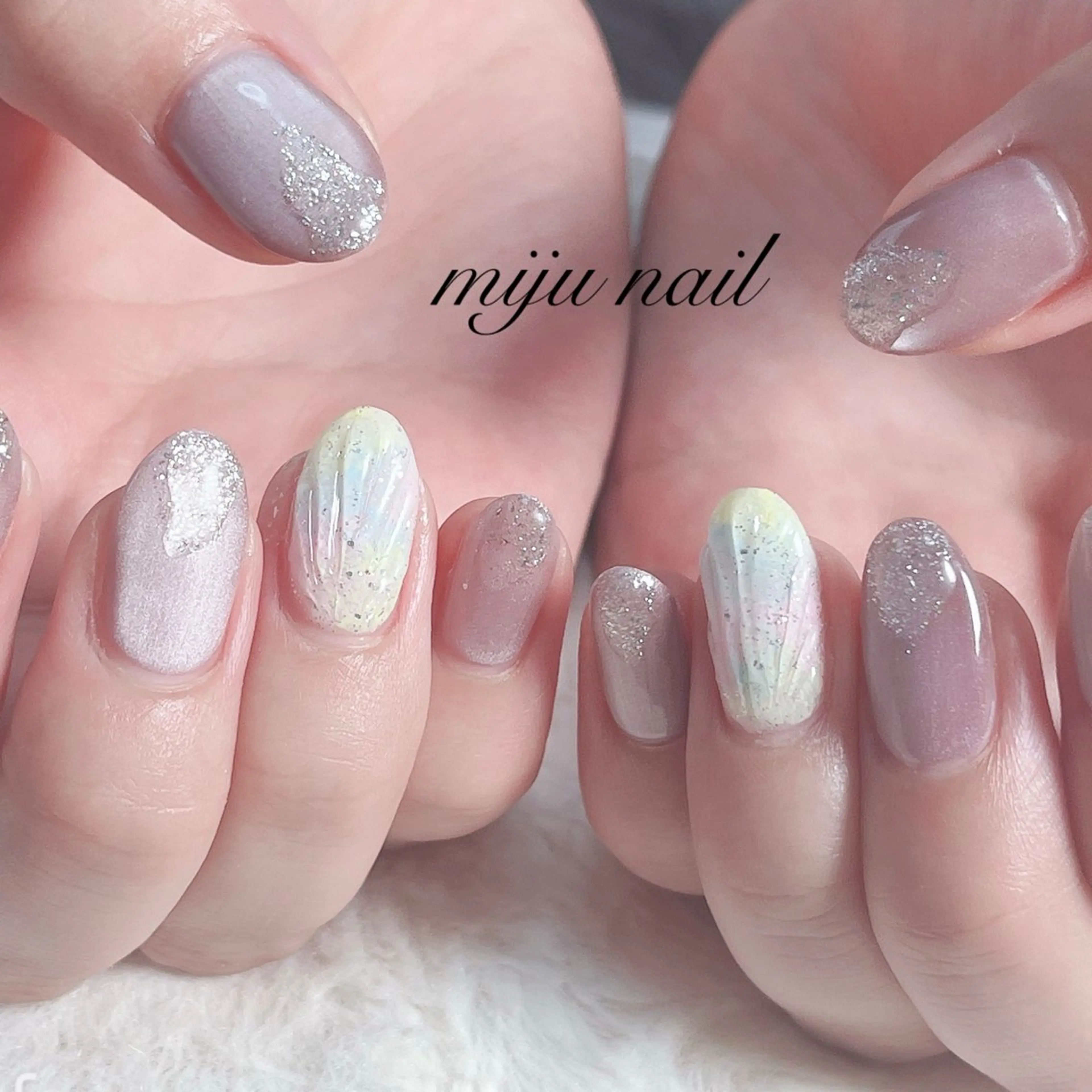 ネイル ❁miju nail 大人上品/自爪育成のネイルデザイン