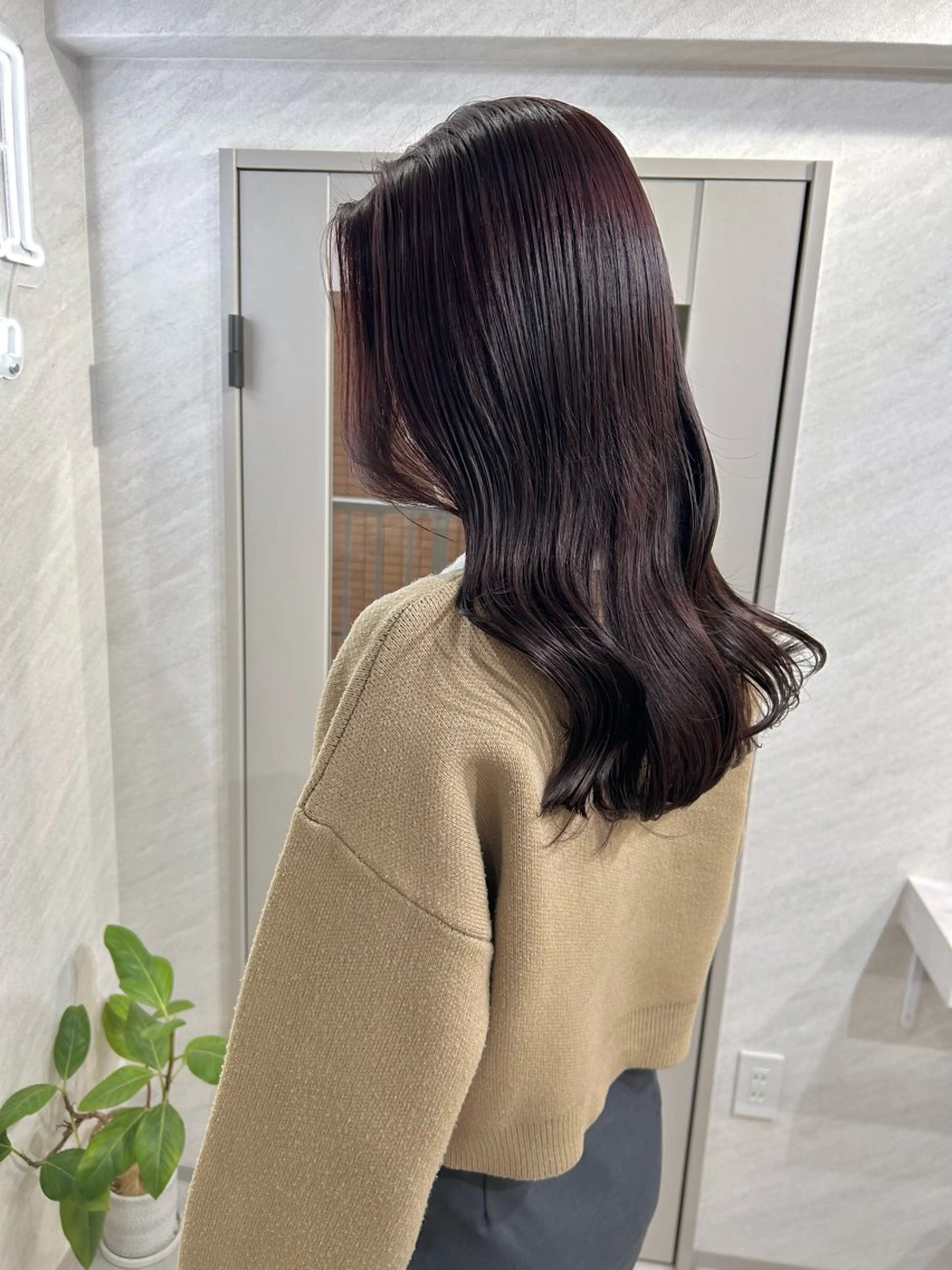 ロング カラー カット ヘアカラー トリートメント 髪質改善will hairdesignのヘアスタイル