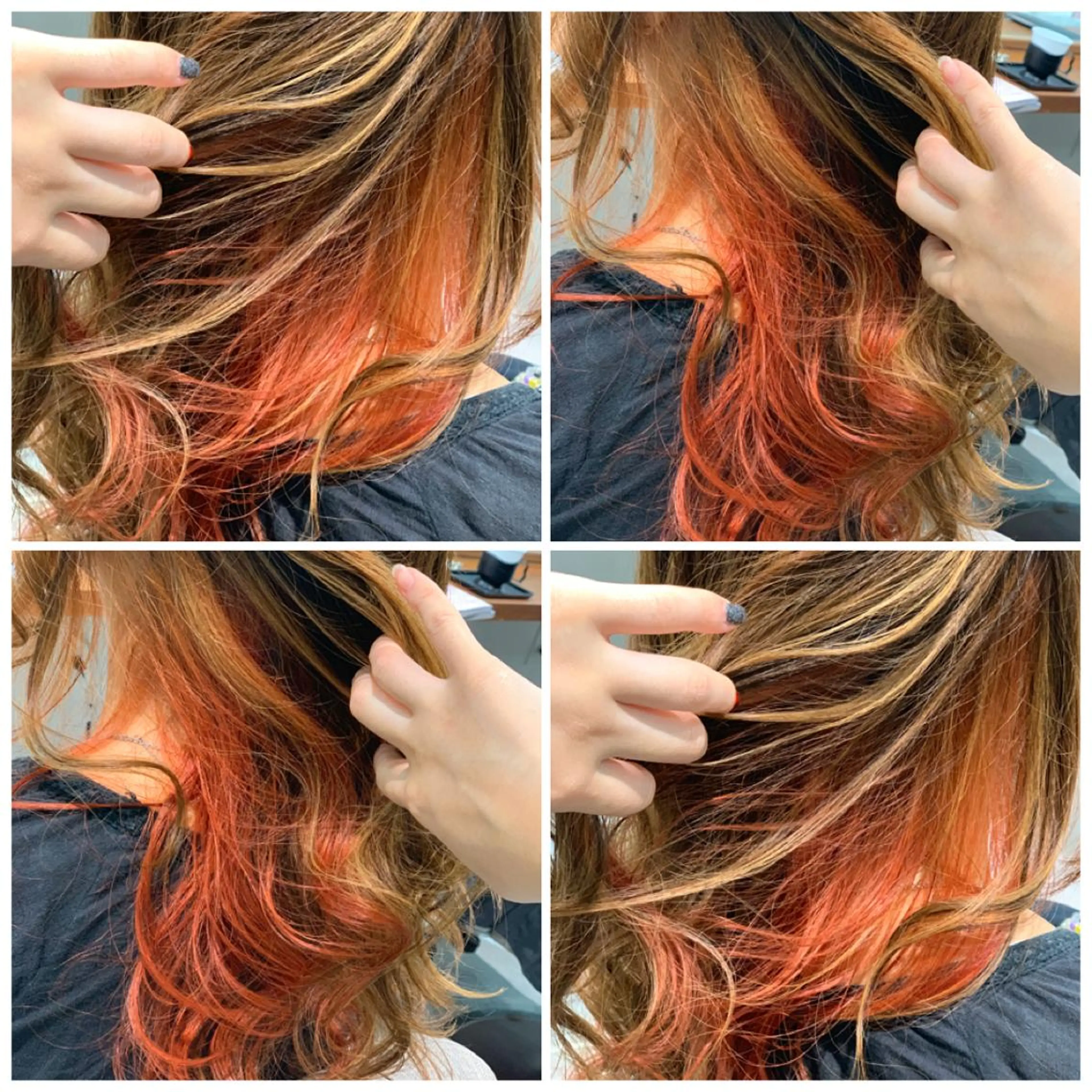 セミロング カラー ヘアアレンジ イルミナカラー インナーカラー ピンクカラー 髪質改善 小顔カット 指名支持率NO.1 スタイリストのヘアスタイル