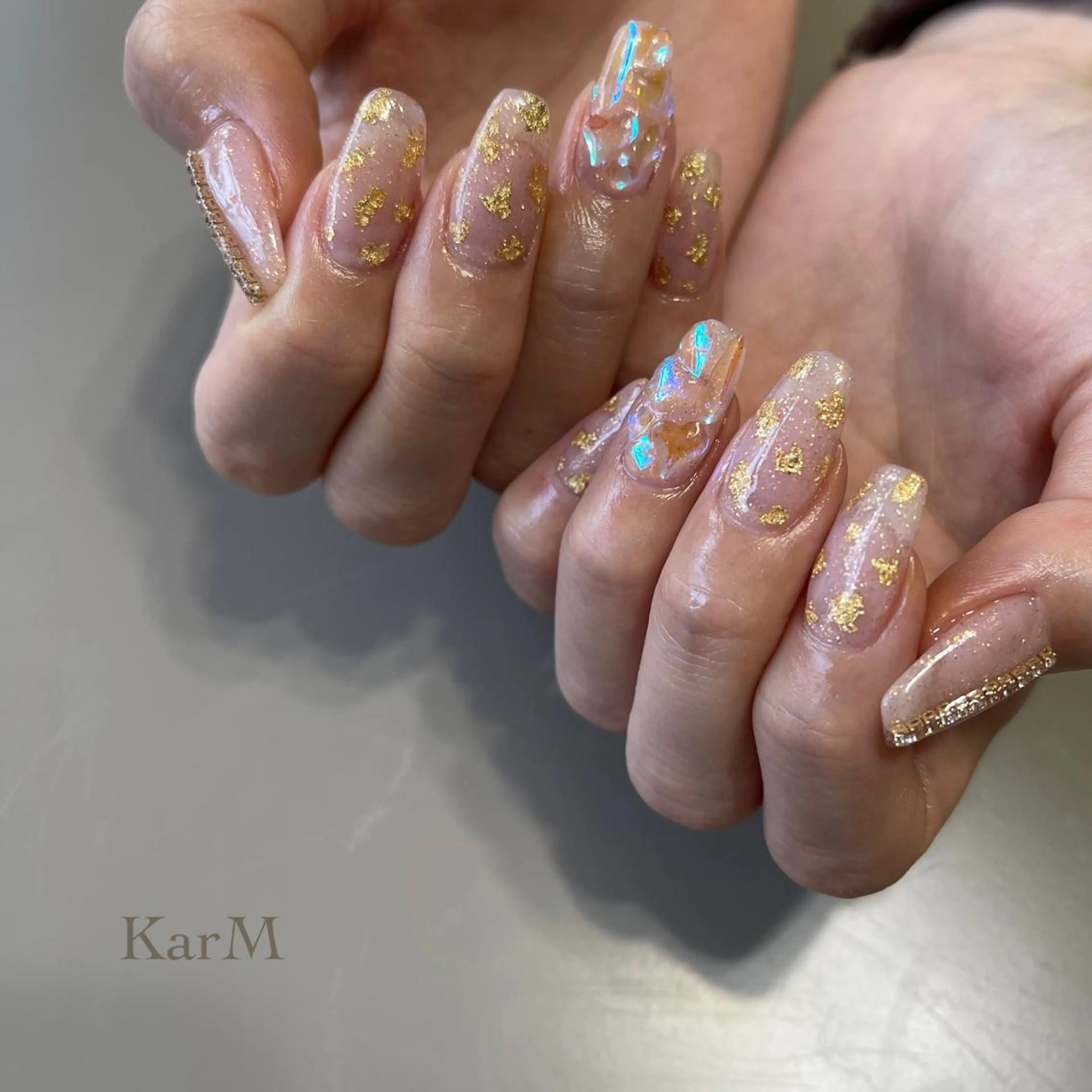 ネイル アートネイル オーロラネイル チークネイル フットネイル フレンチネイル ハンドネイル ogino karinのネイルデザイン