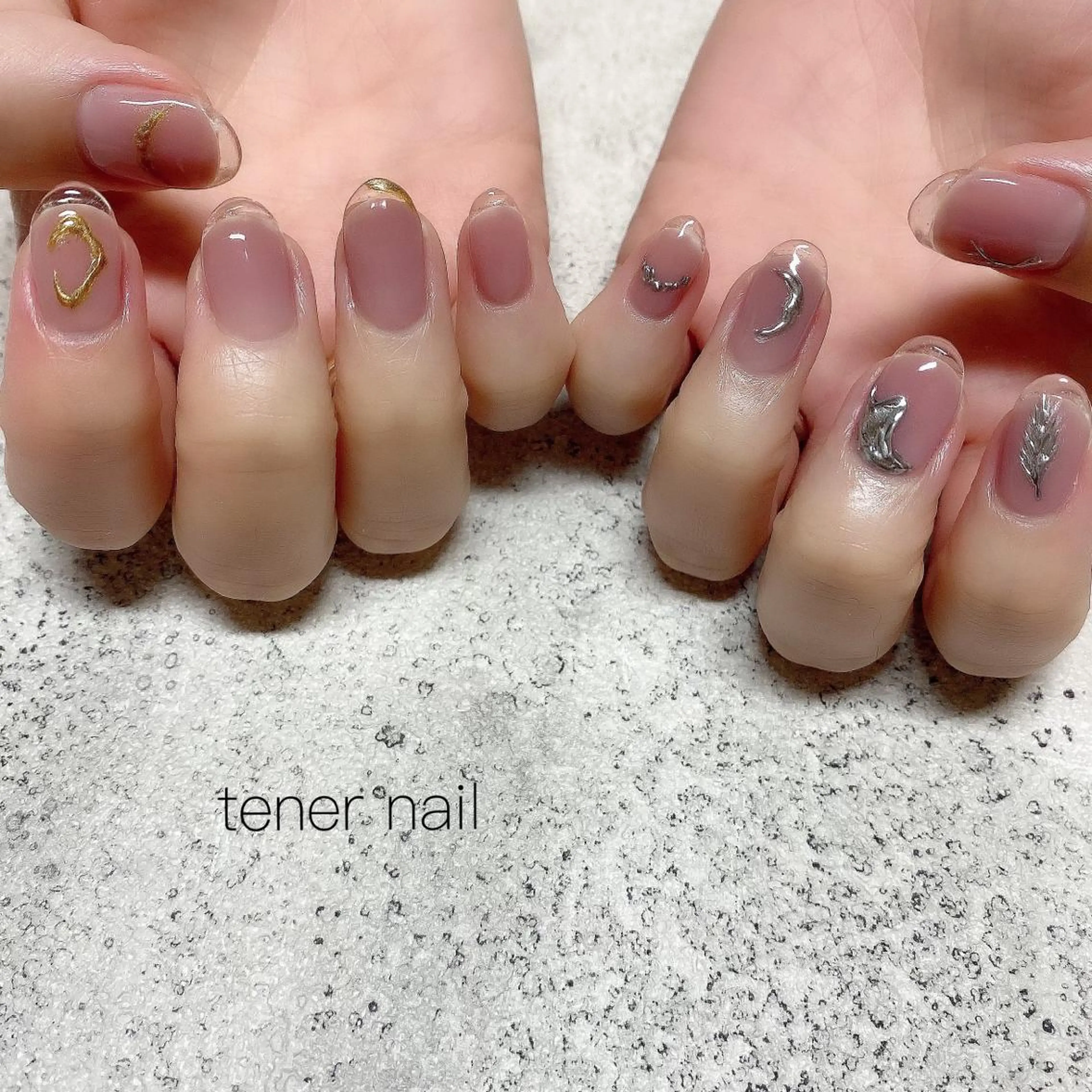ネイル クリアネイル フレンチネイル tener  nail  テネルネイル所属・テネルネイル tener nailのネイルデザイン