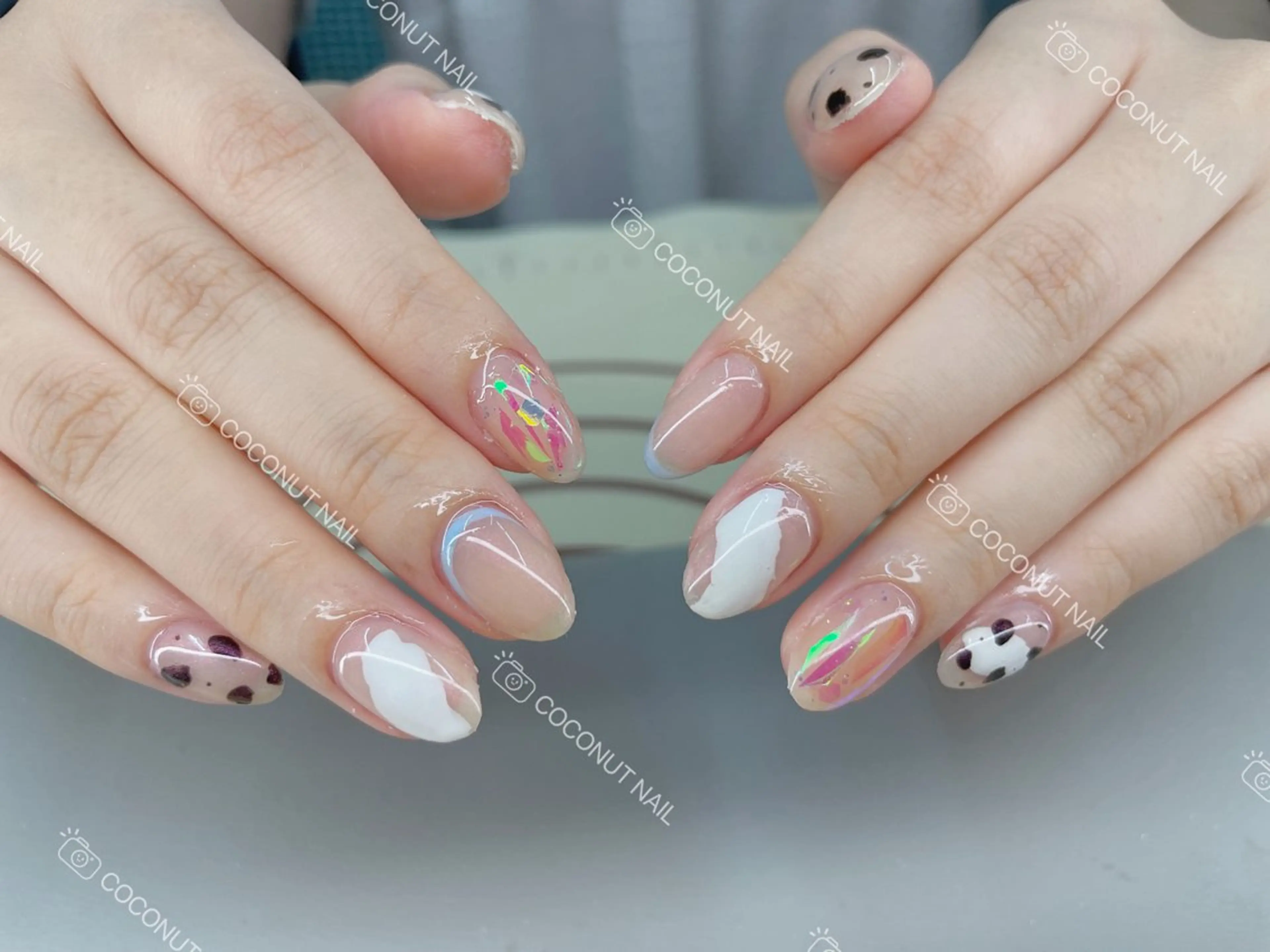 ネイル ハンドネイル 神田 ココナッツのネイルデザイン
