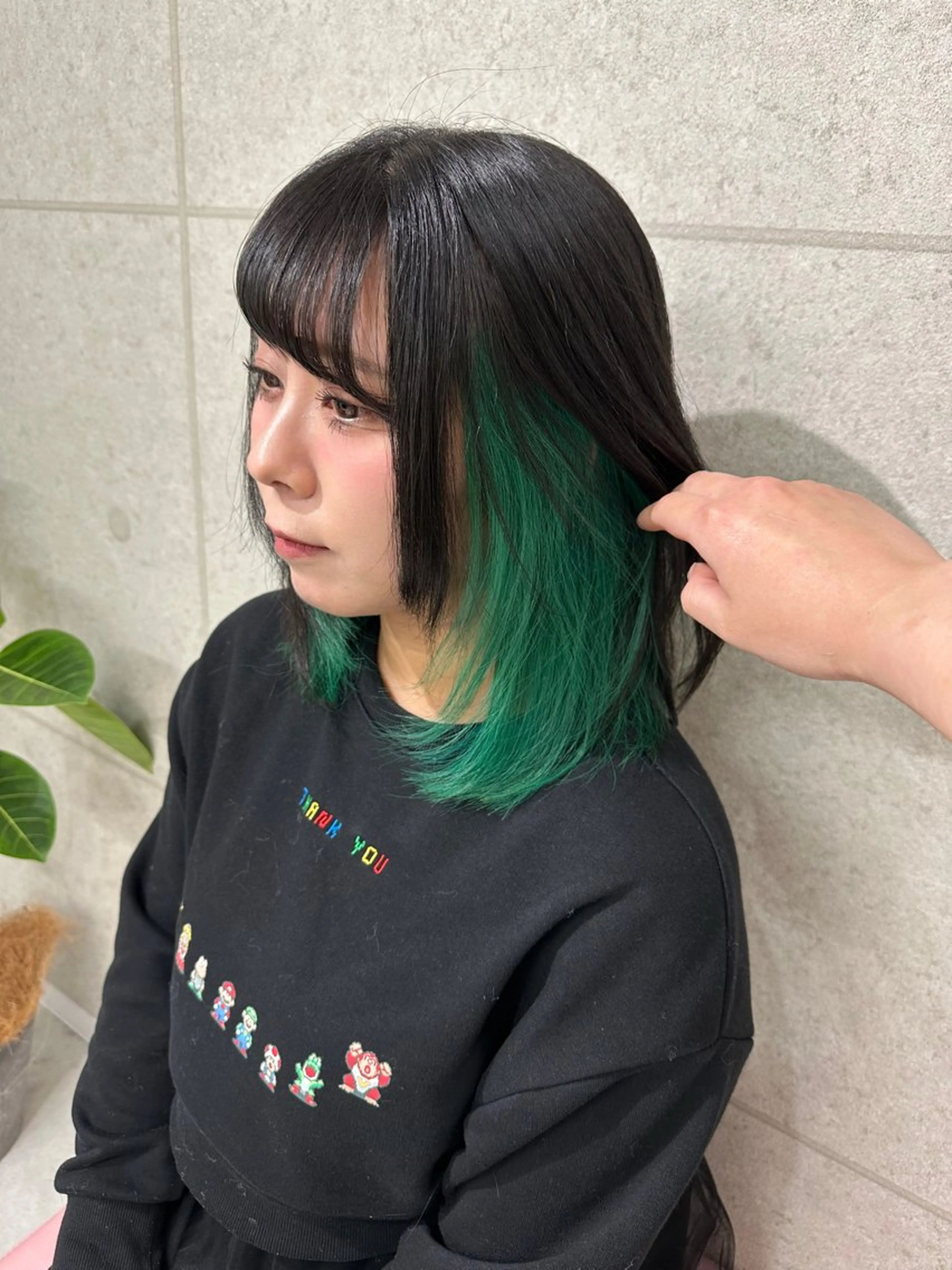 ミディアム カラー ブリーチ ヘアカラー トリートメント PSY【サイ】池袋 KYOKAのヘアスタイル