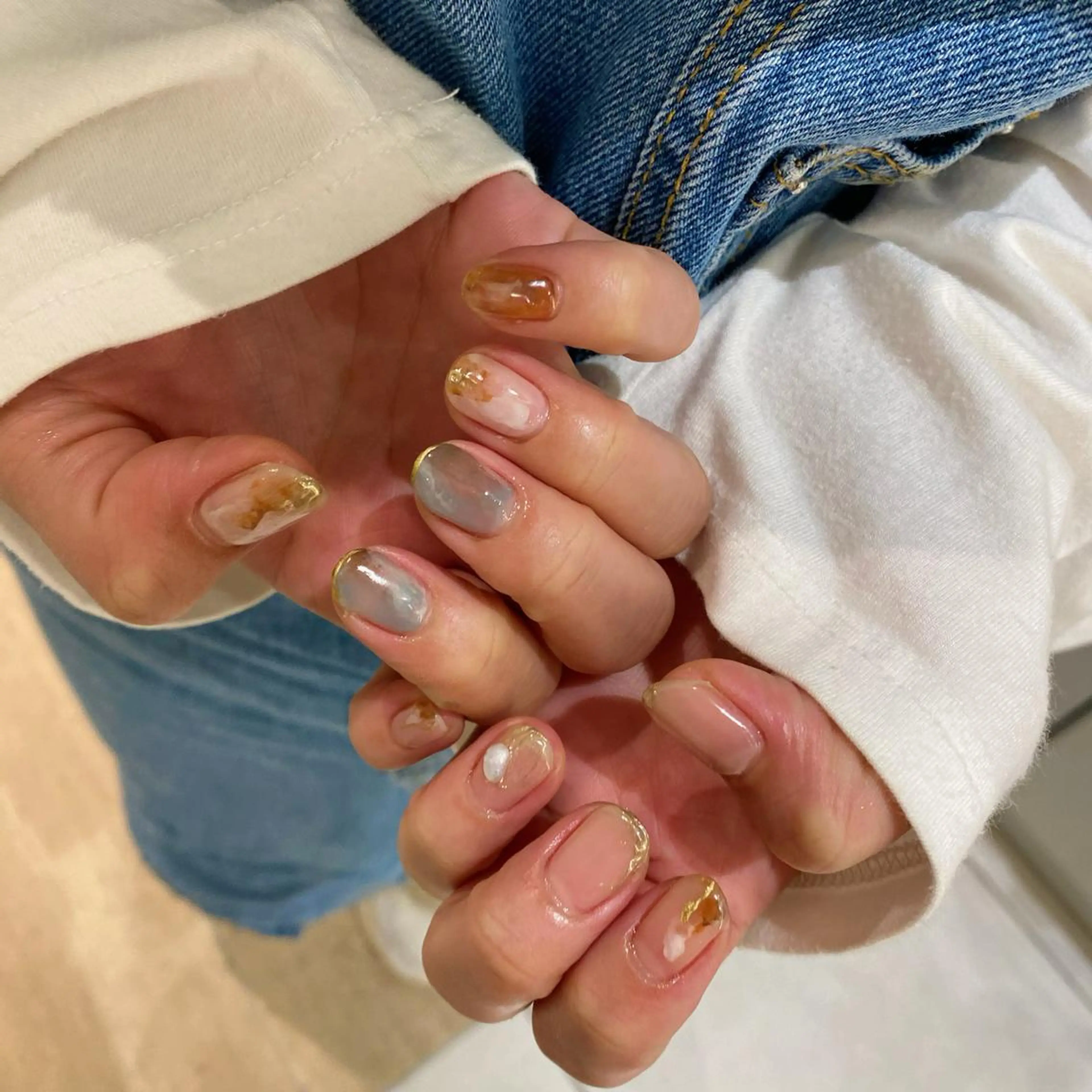 ネイル ハンドネイル Ebina Ryoのネイルデザイン