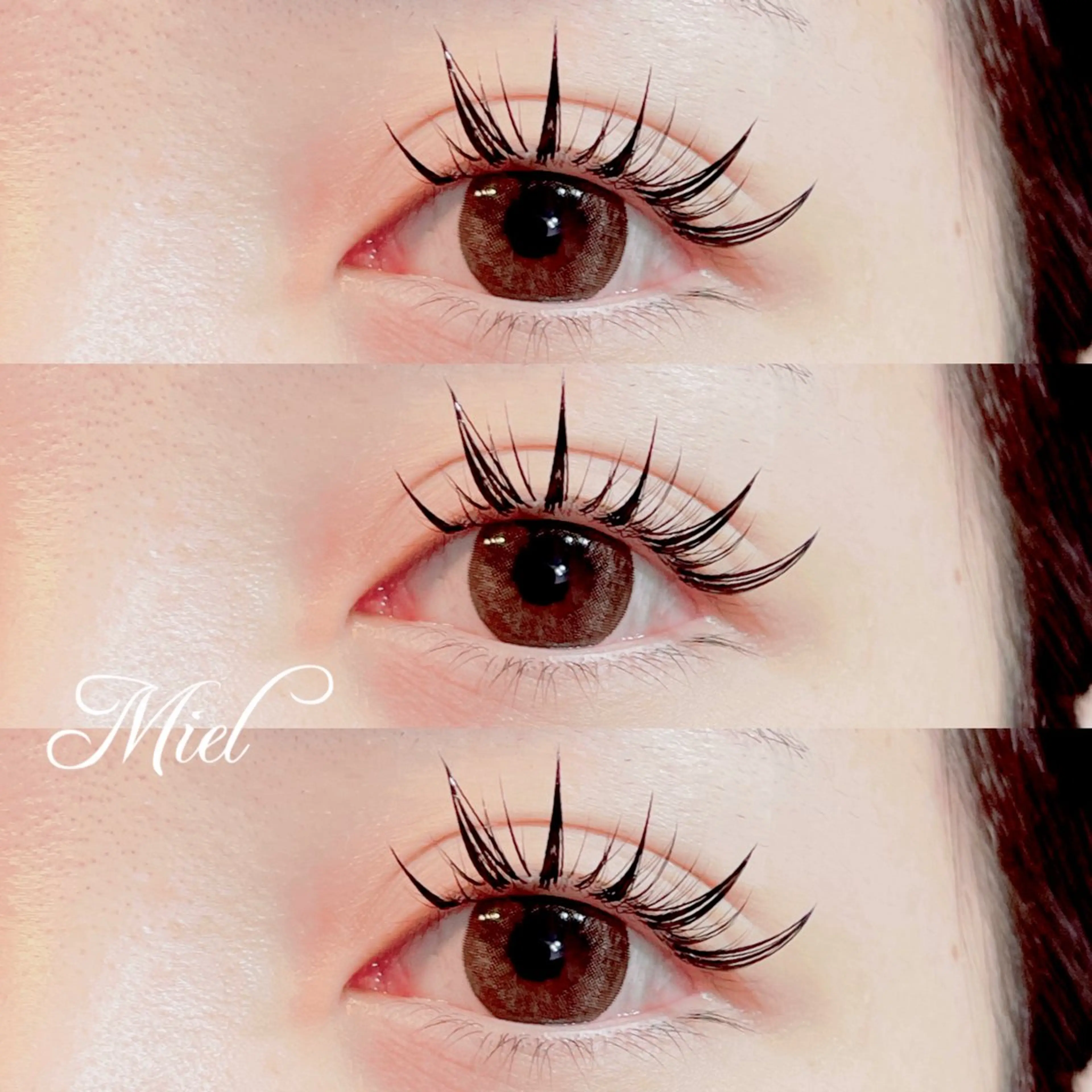 マツエク・マツパ カラーマツエク フラットラッシュ ボリュームラッシュ ワンホンマツエク Mori ✨Mystical✨のマツエク・マツパデザイン