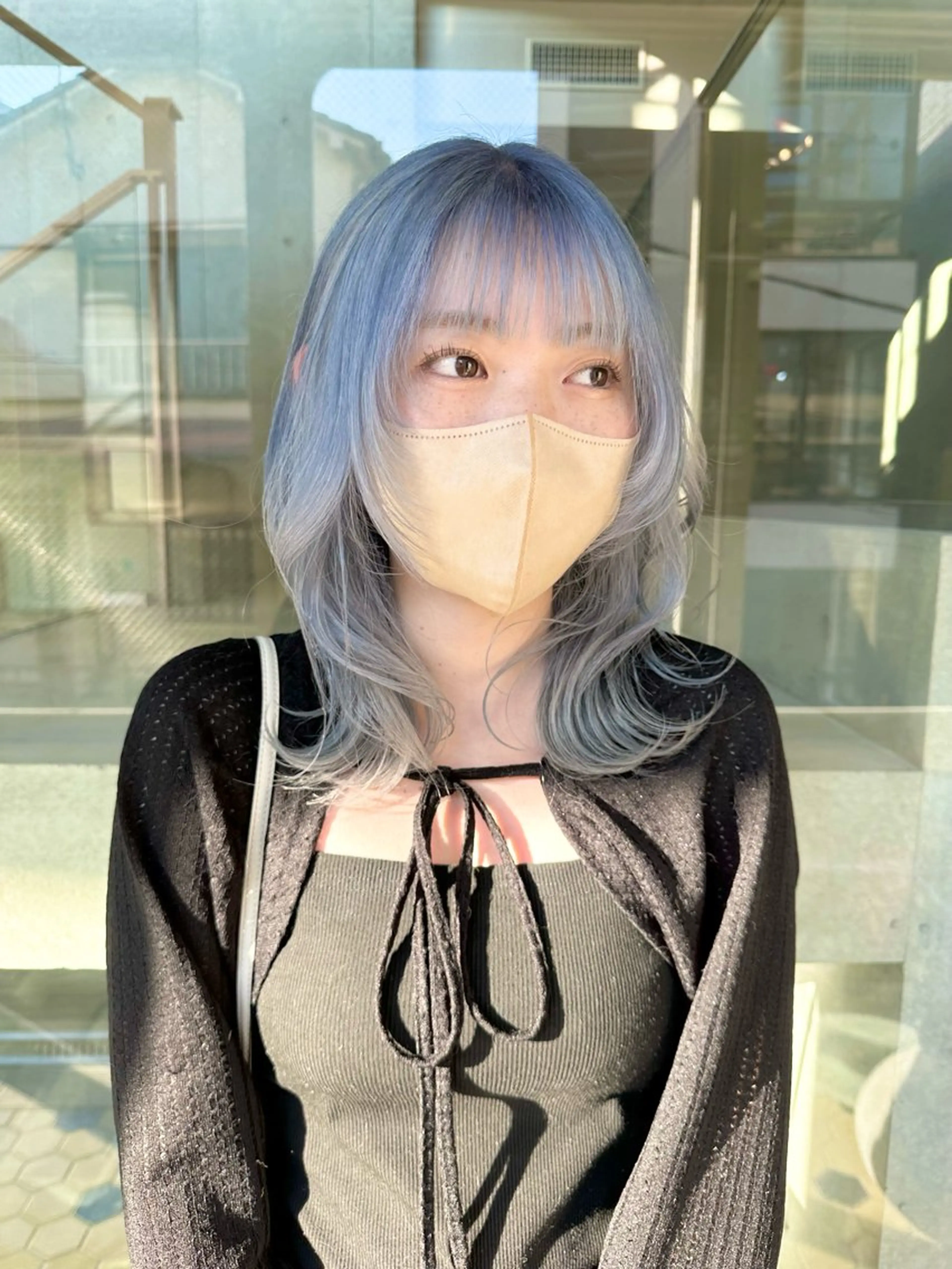 ミディアム カラー ヘアカラー トリートメント kai .のヘアスタイル