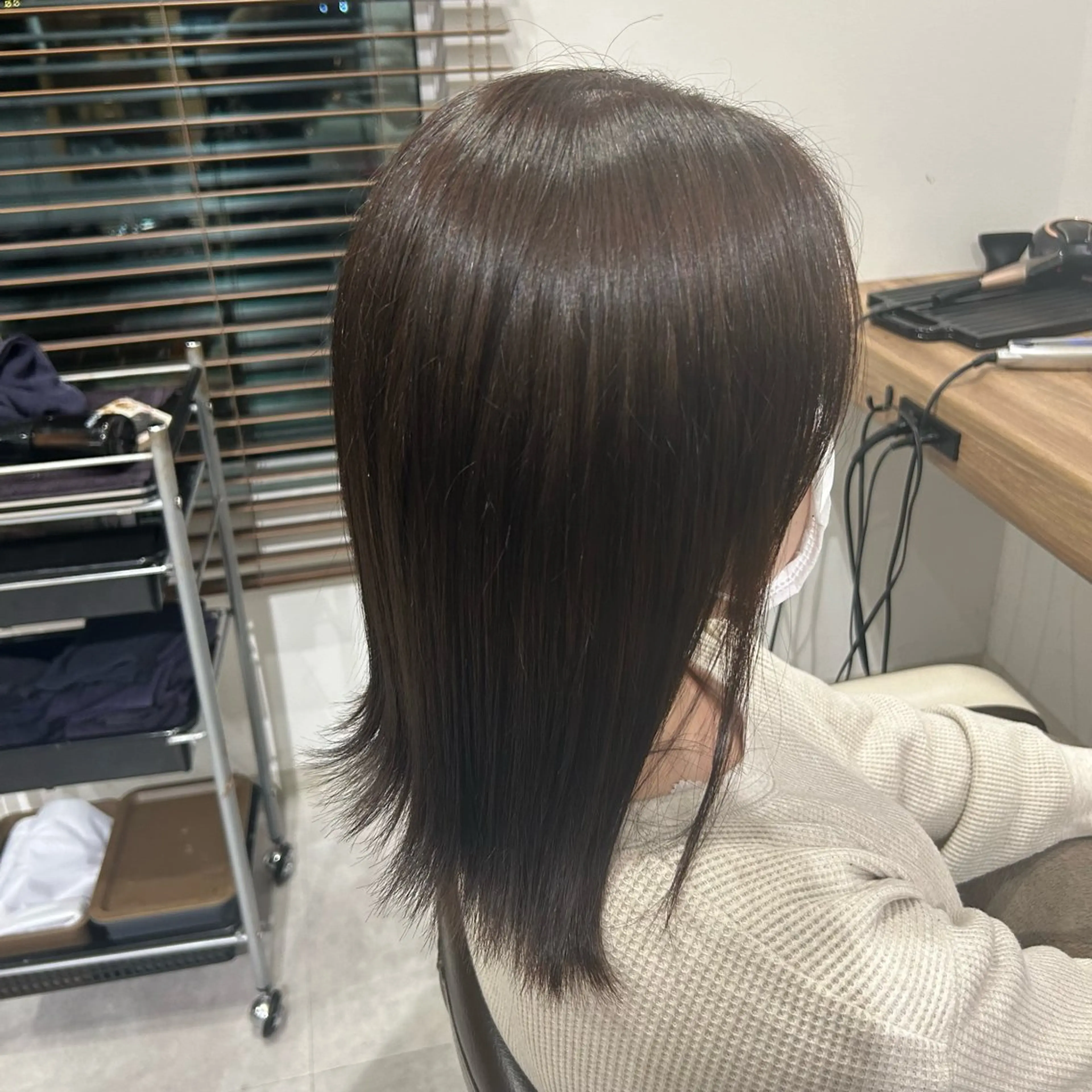 カラー グレージュ ヘアカラー 渡邊 玲来のヘアスタイル