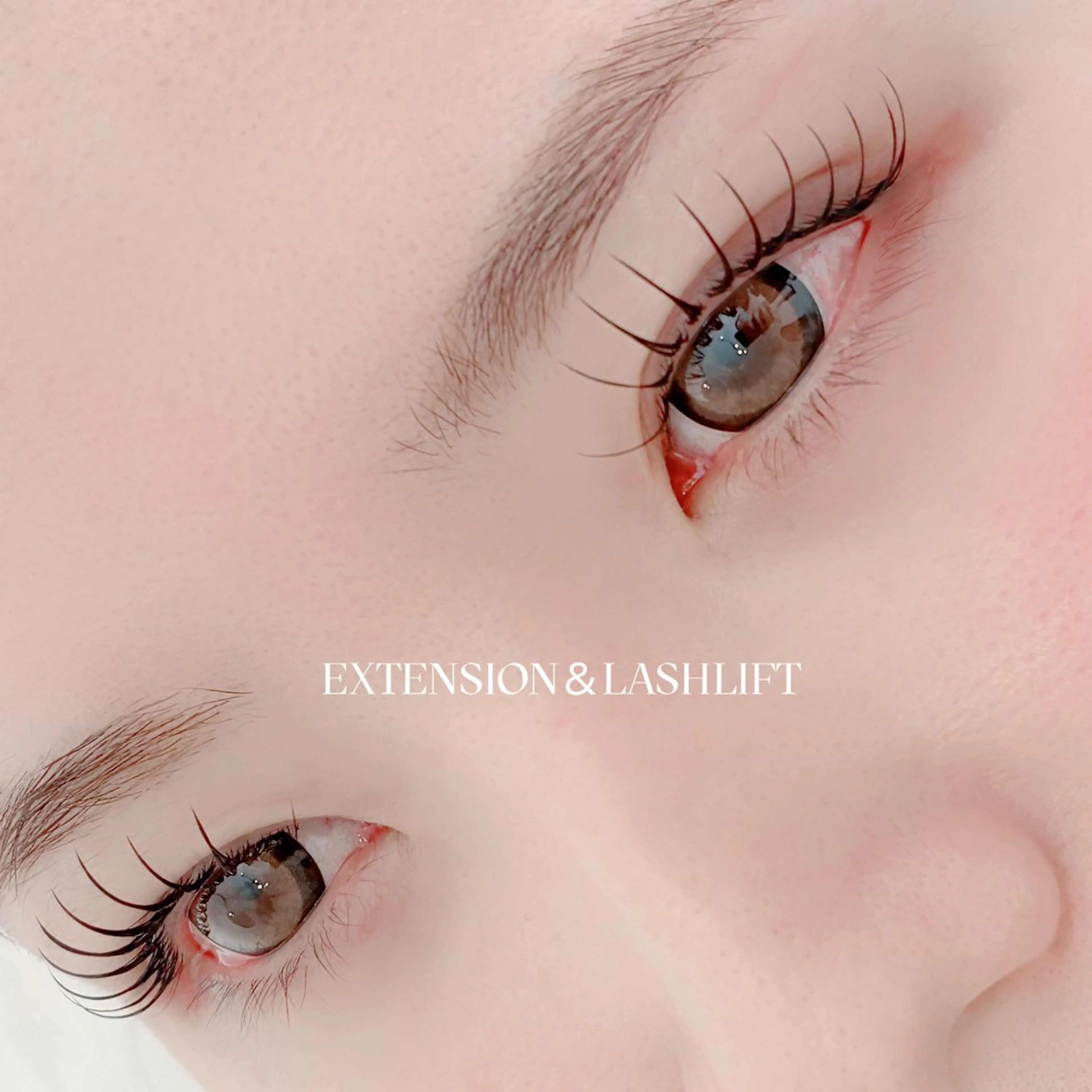 【エクパ】 束感まつエク&パーマ LEDフラットラッシュ120本の写真