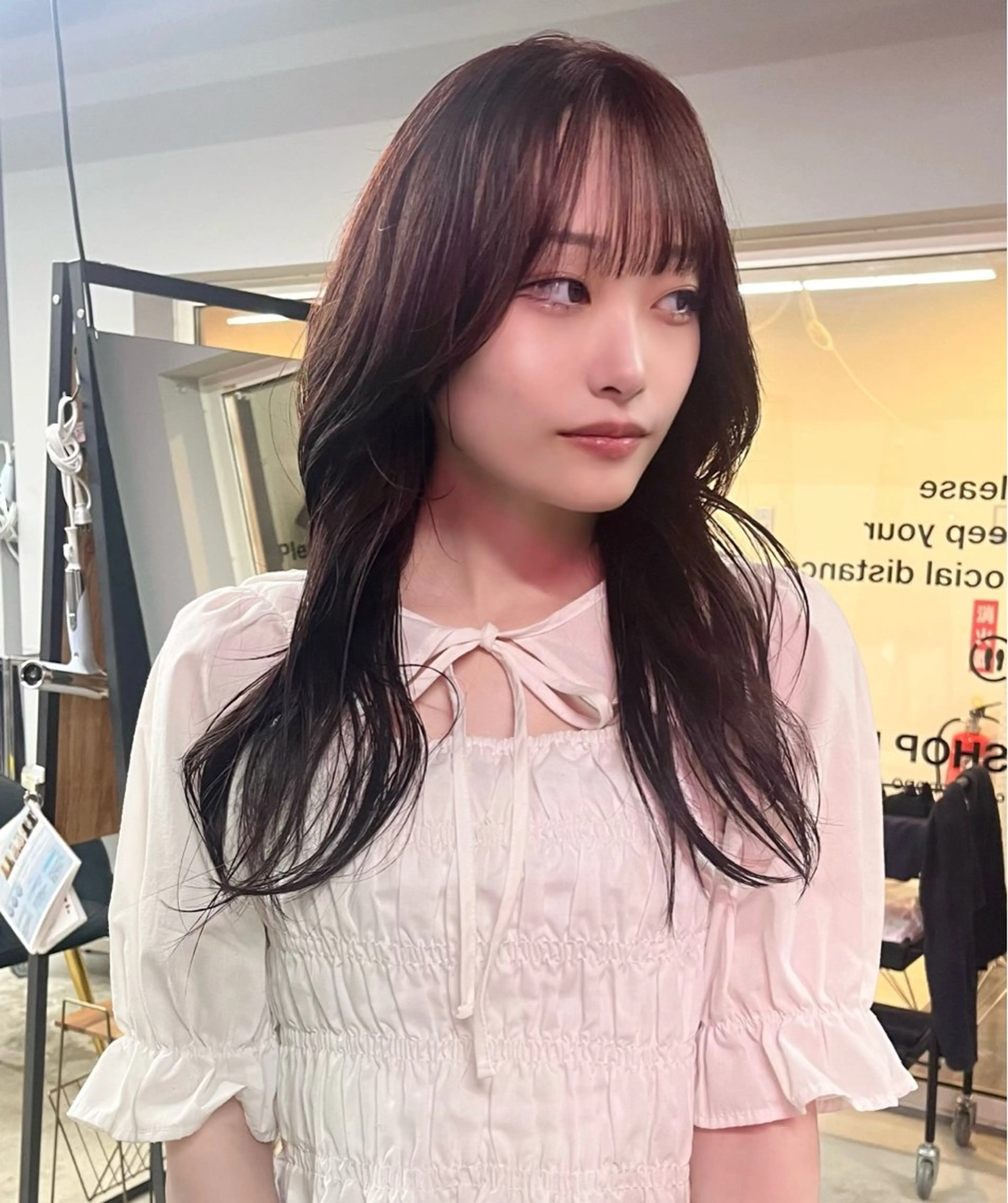 ロング col sapporo所属・あざと可愛い💓 盛れる顔まわり/uiのヘアスタイル