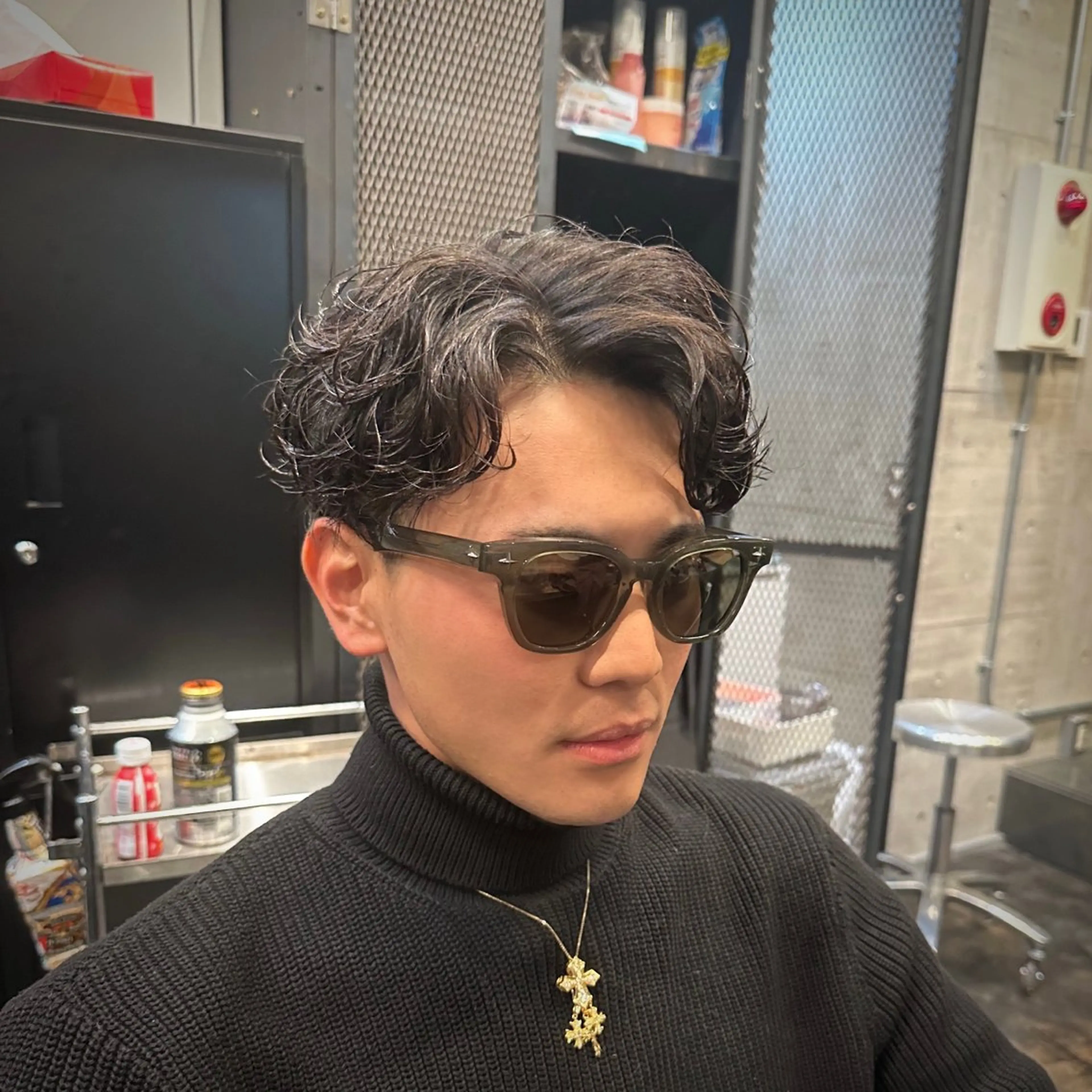 ショート メンズ カット パーマ トリートメント ツイスパ/メンズ パーマ/歩夢のヘアスタイル