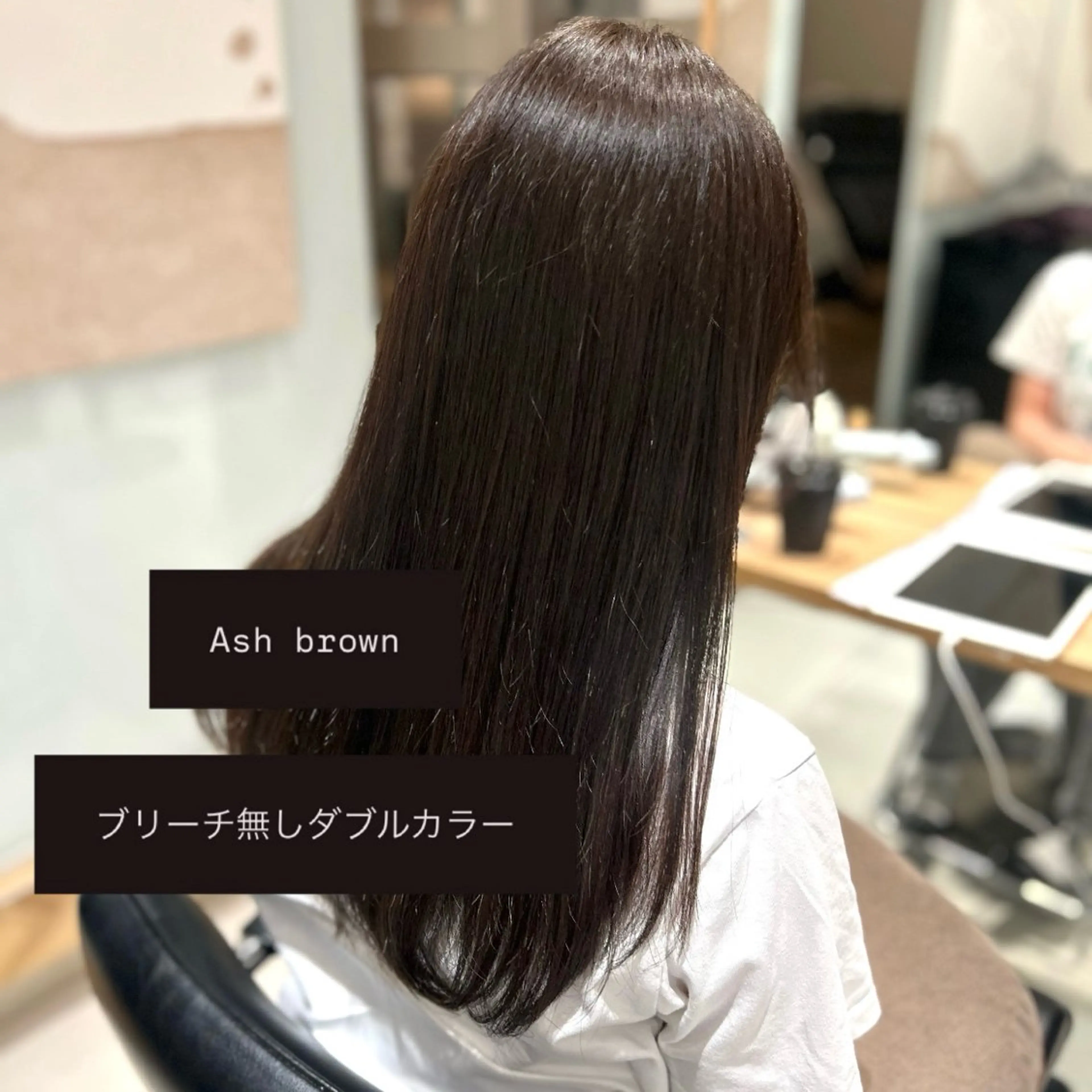 カラー アッシュ アッシュブラウン ブラウンカラー 透明感カラー オレンジ ヘアカラー ︎︎🌟韓国艶カラー ︎🌟璃奈 (ﾘﾅ)のヘアスタイル