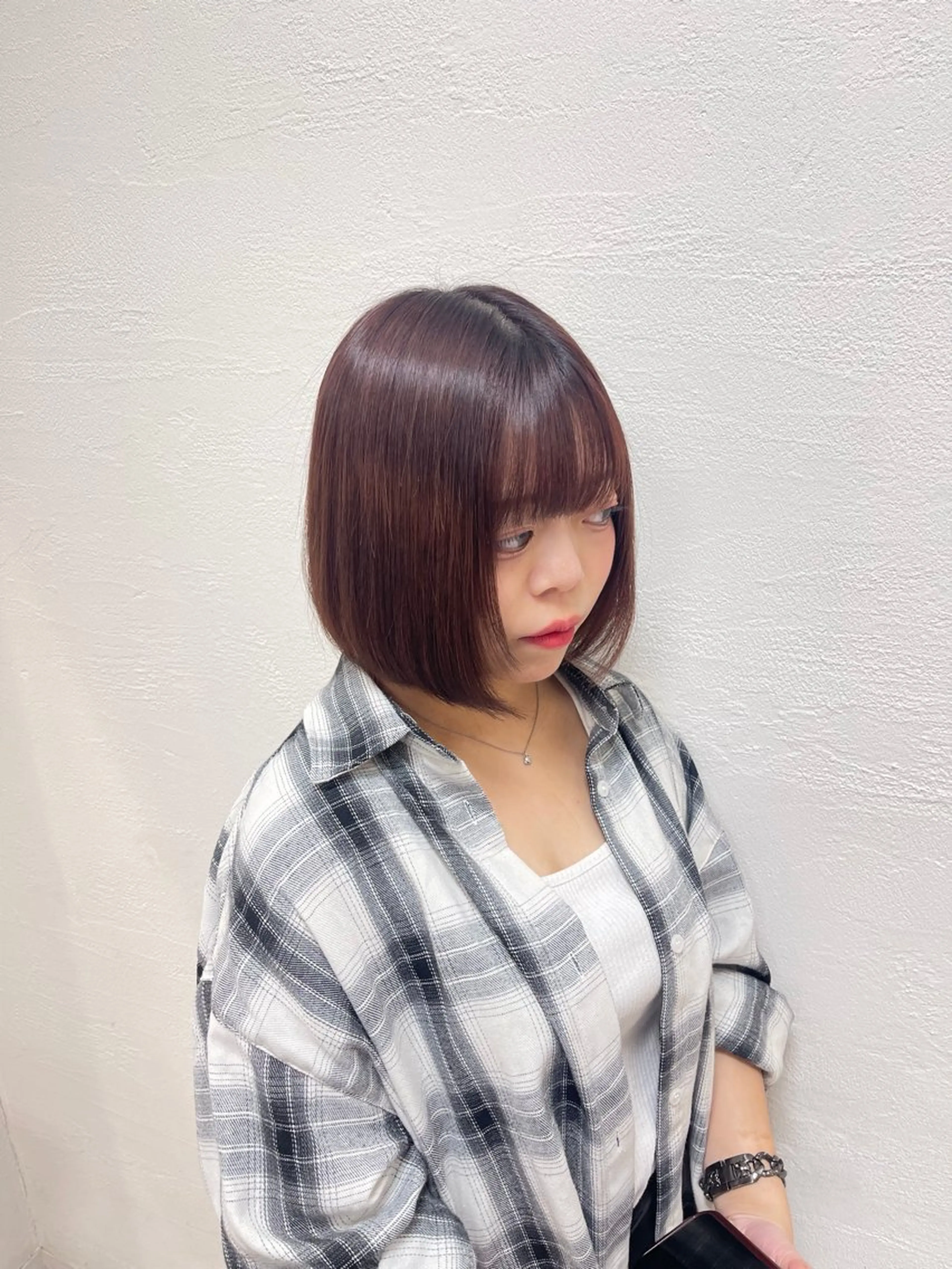 ミディアム Ash国立店 池田勇一”のヘアスタイル