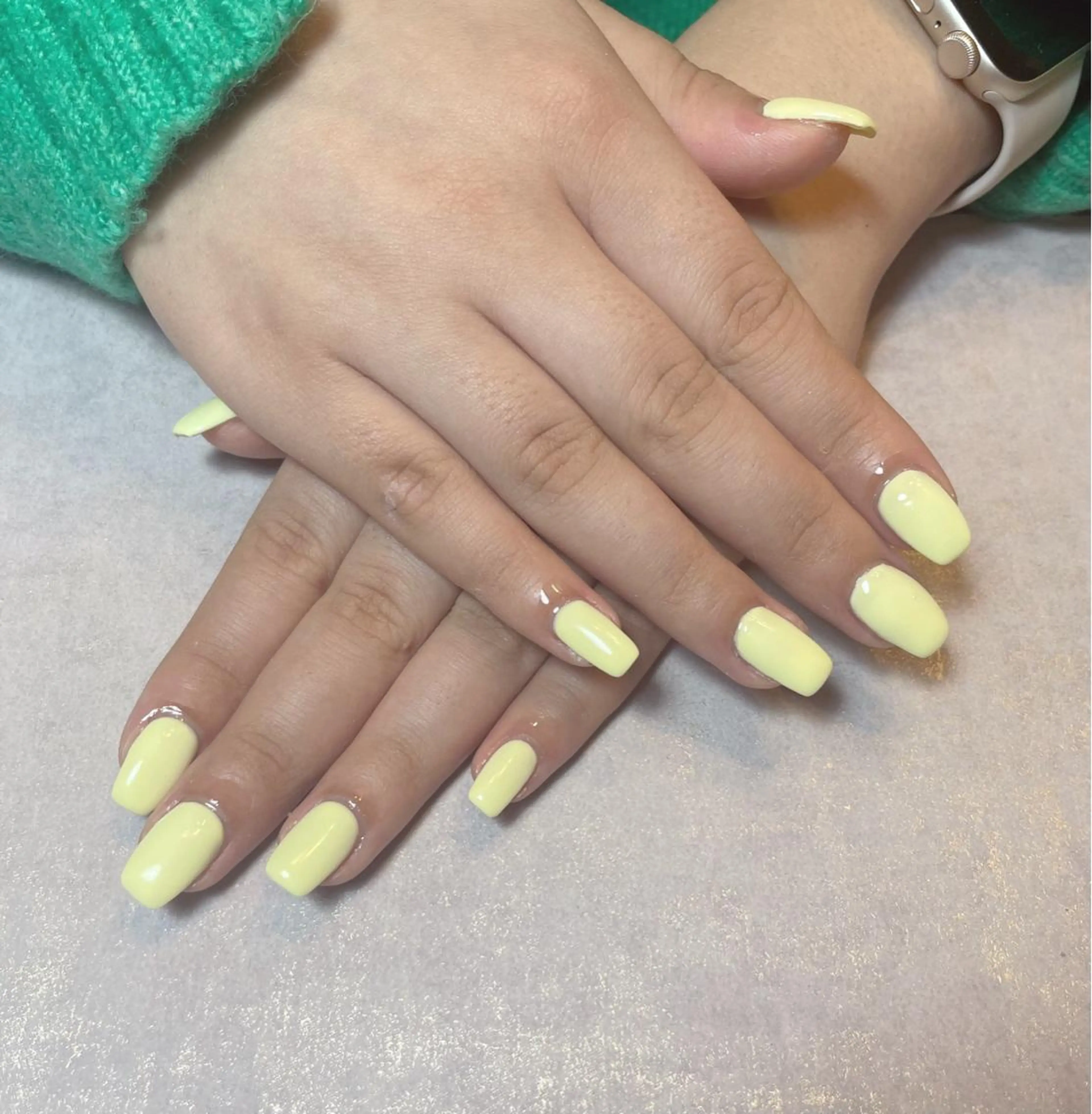 ネイル ジェルネイル ワンカラーネイル パラジェル パステルネイル シンプルネイル ハンドネイル BLANCEnail所属・BLANCnail yuuのネイルデザイン