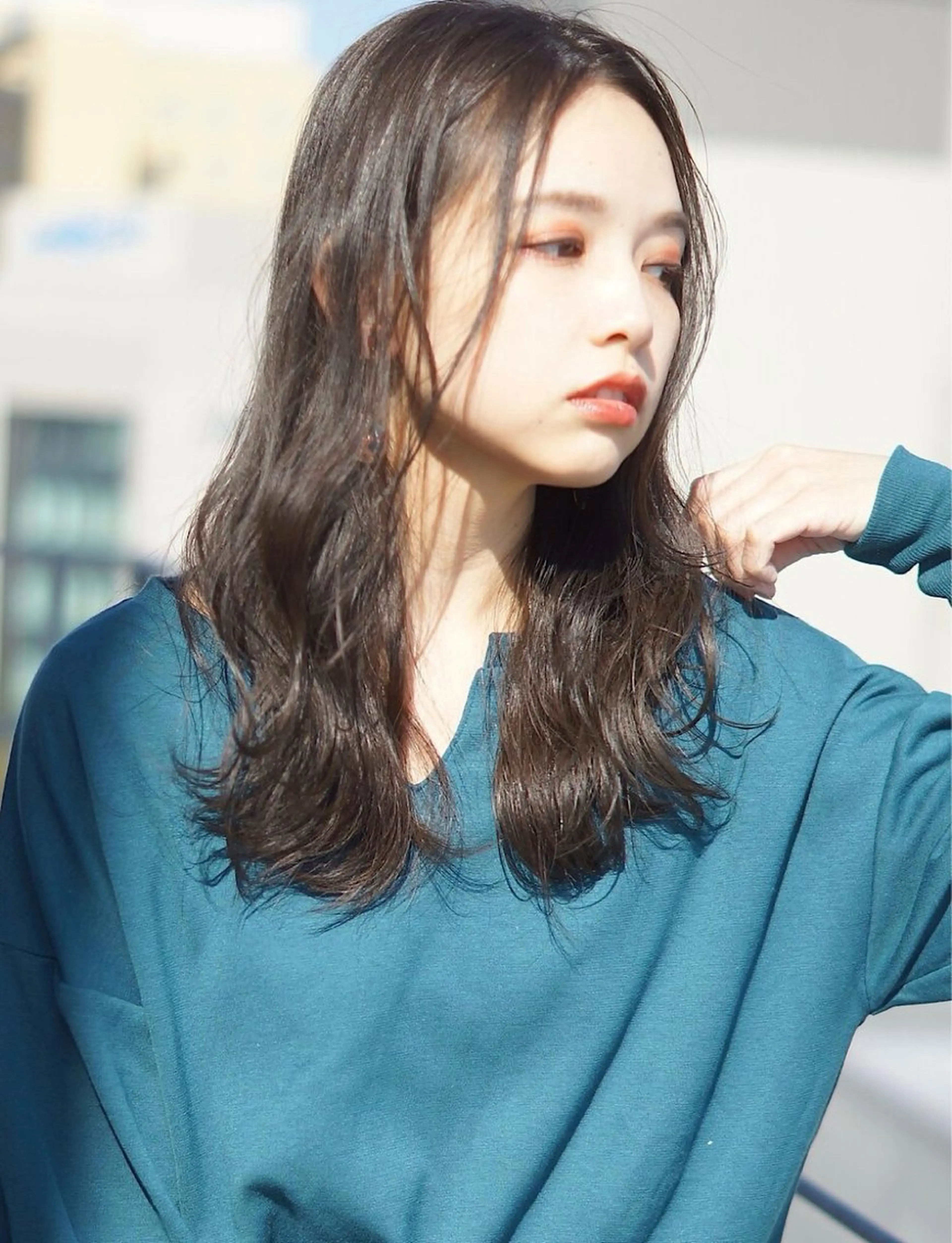 ミディアム カラー カット ヘアカラー トリートメント hoNua. 栄/透明感カラーのヘアスタイル