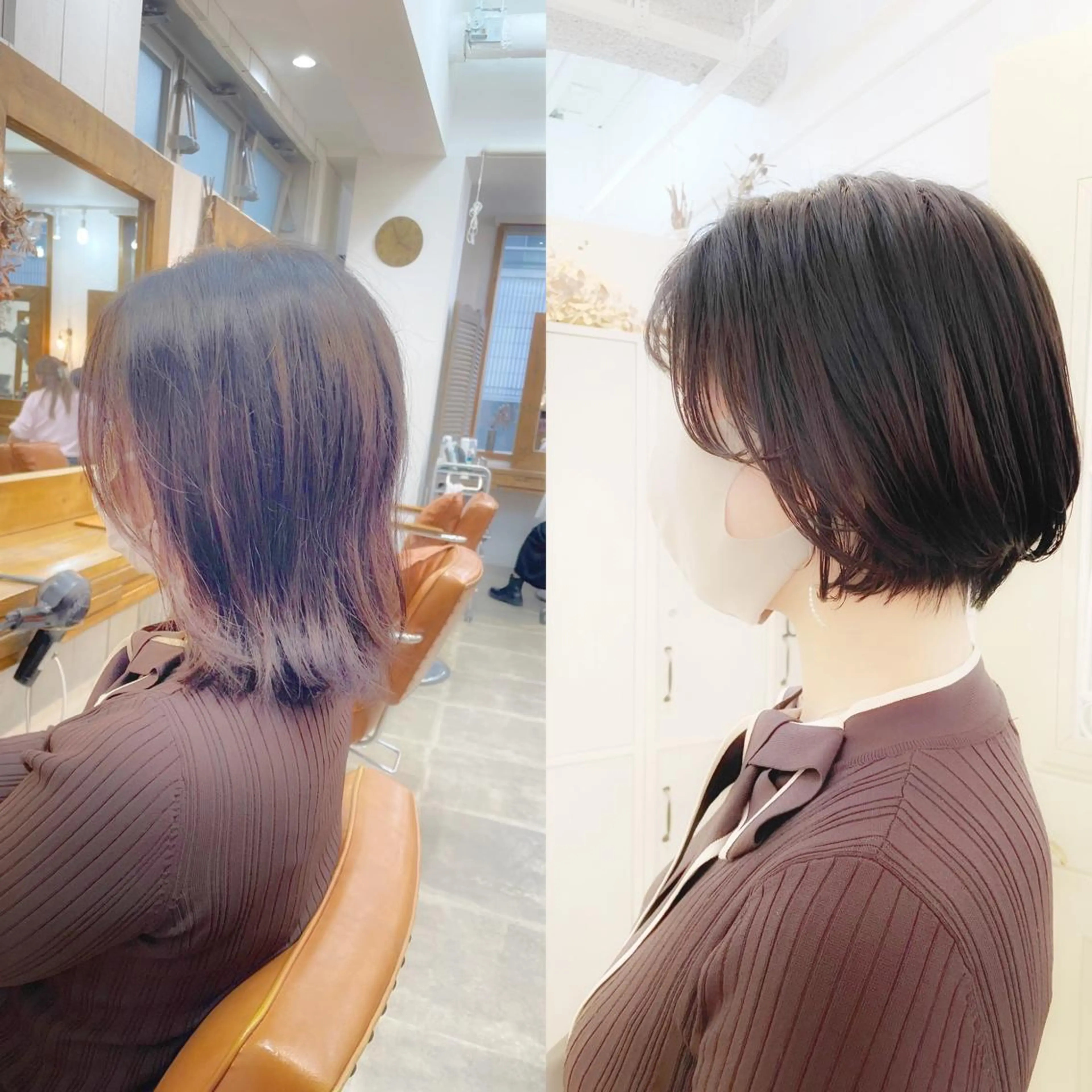 ショート ショートボブ ハンサムショート ボブ くせ毛 ショートヘア カット newline銀座所属・🍀🍀🍀 金子涼🍀🍀🍀のヘアスタイル