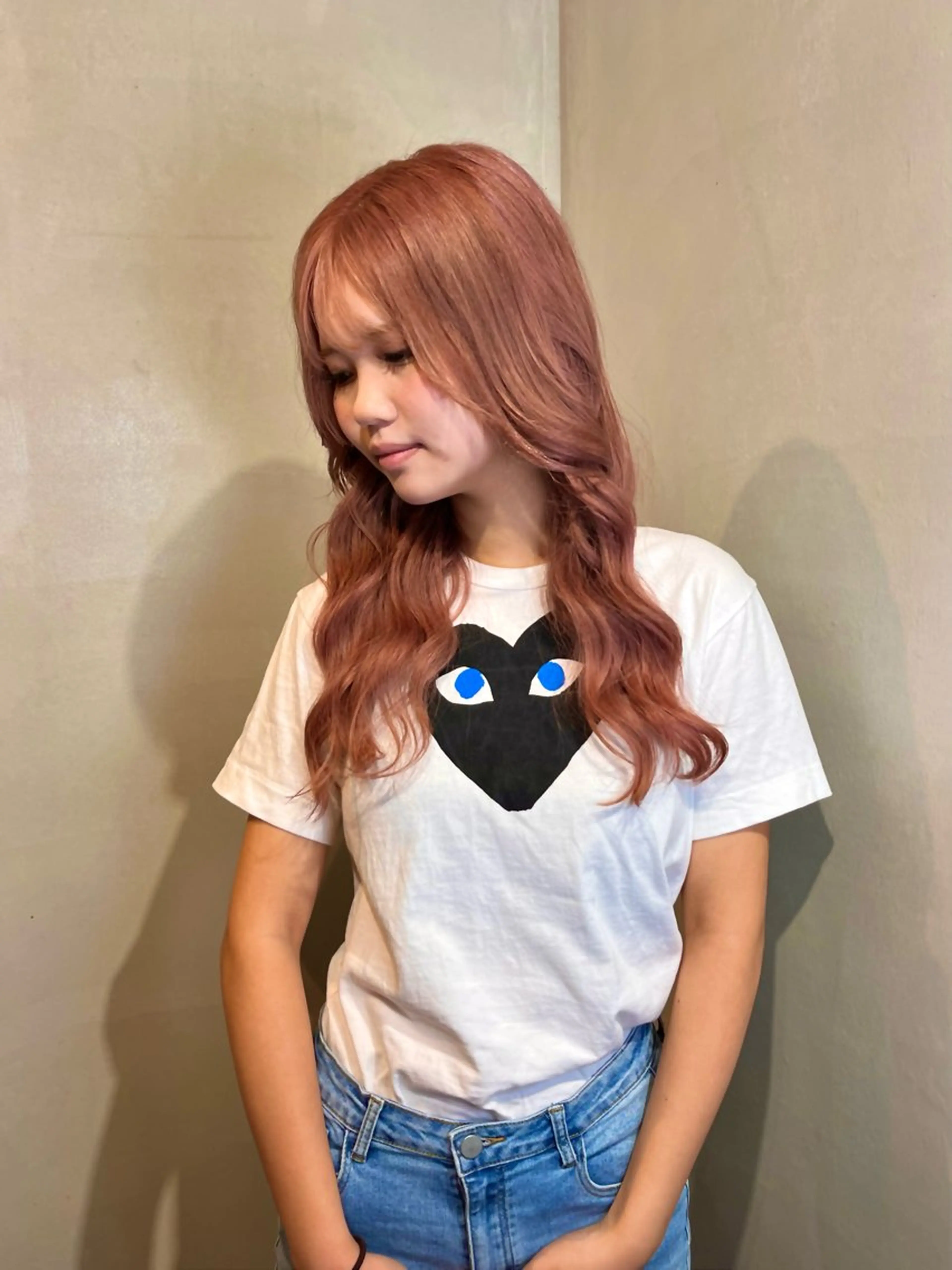 ロング ヘアカラー トリートメント Uo/似合わせパーマ /髪質改善/四条烏丸のヘアスタイル