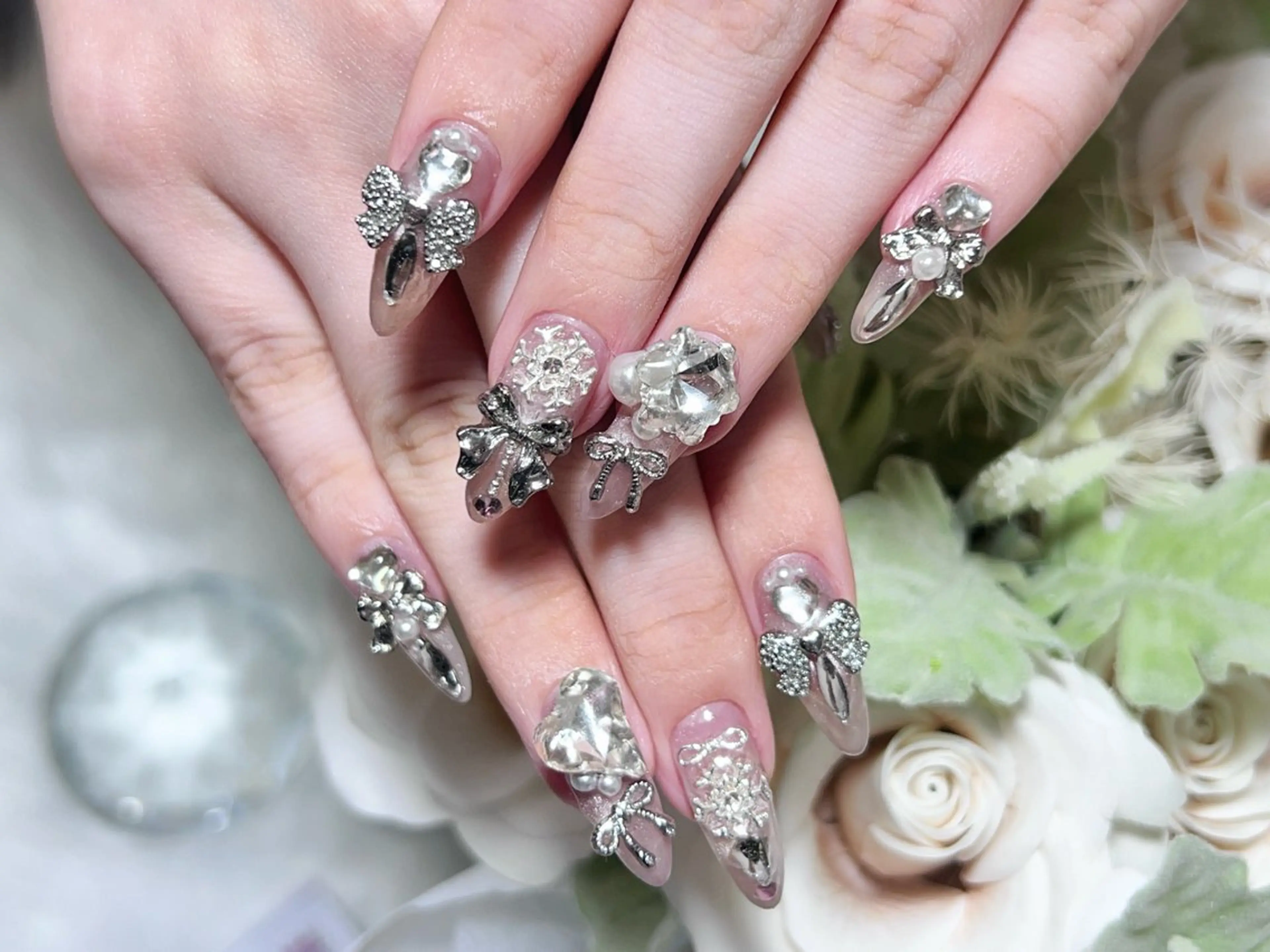 ネイル ロングネイル 持ち込み スカルプネイル ハンドネイル Painty所属・Painty nailのネイルデザイン