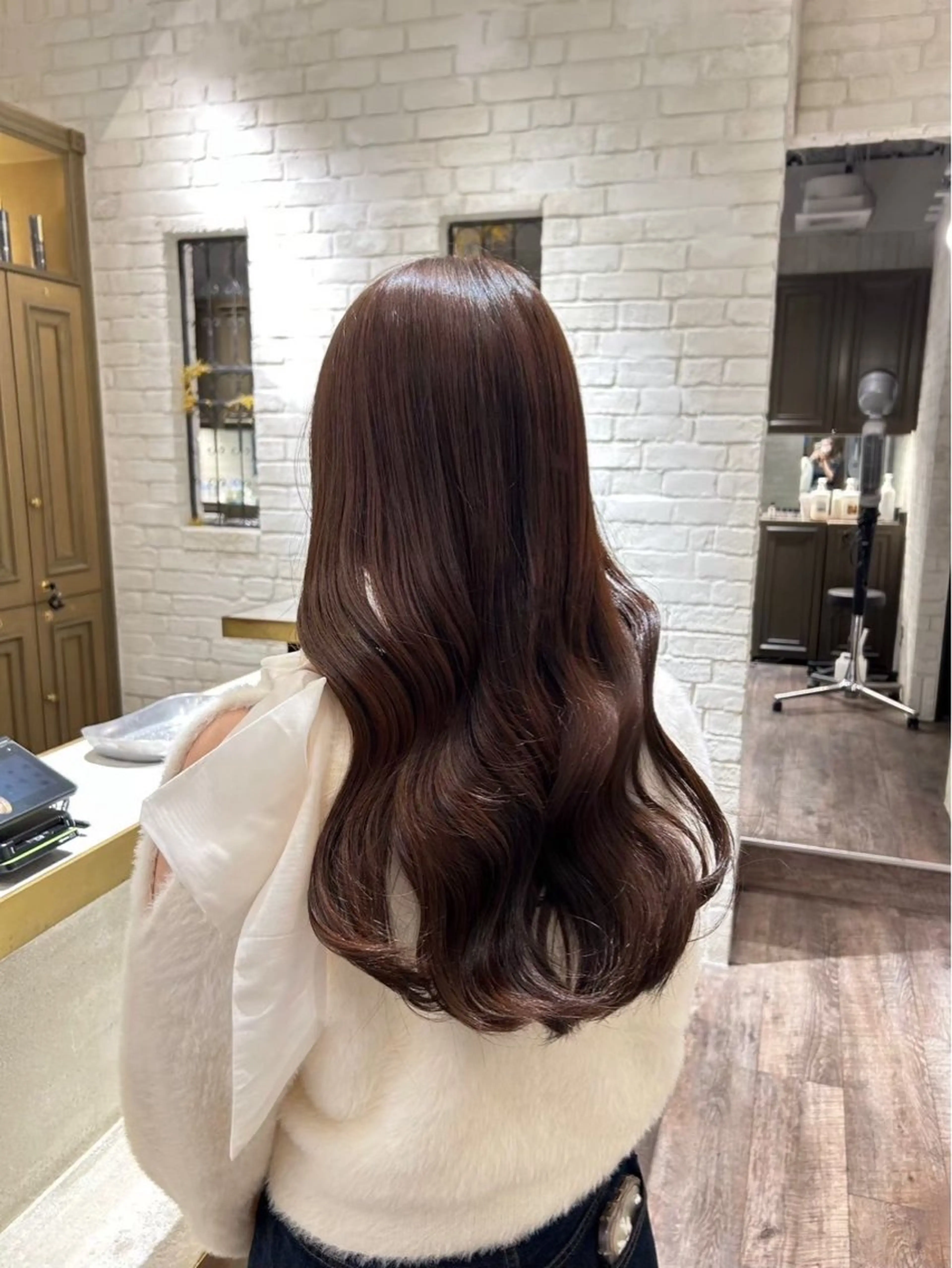 ロング カラー ベージュカラー ピンクカラー ピンクベージュ Tiffa銀座所属・TiffaGINZA /Momokaのヘアスタイル