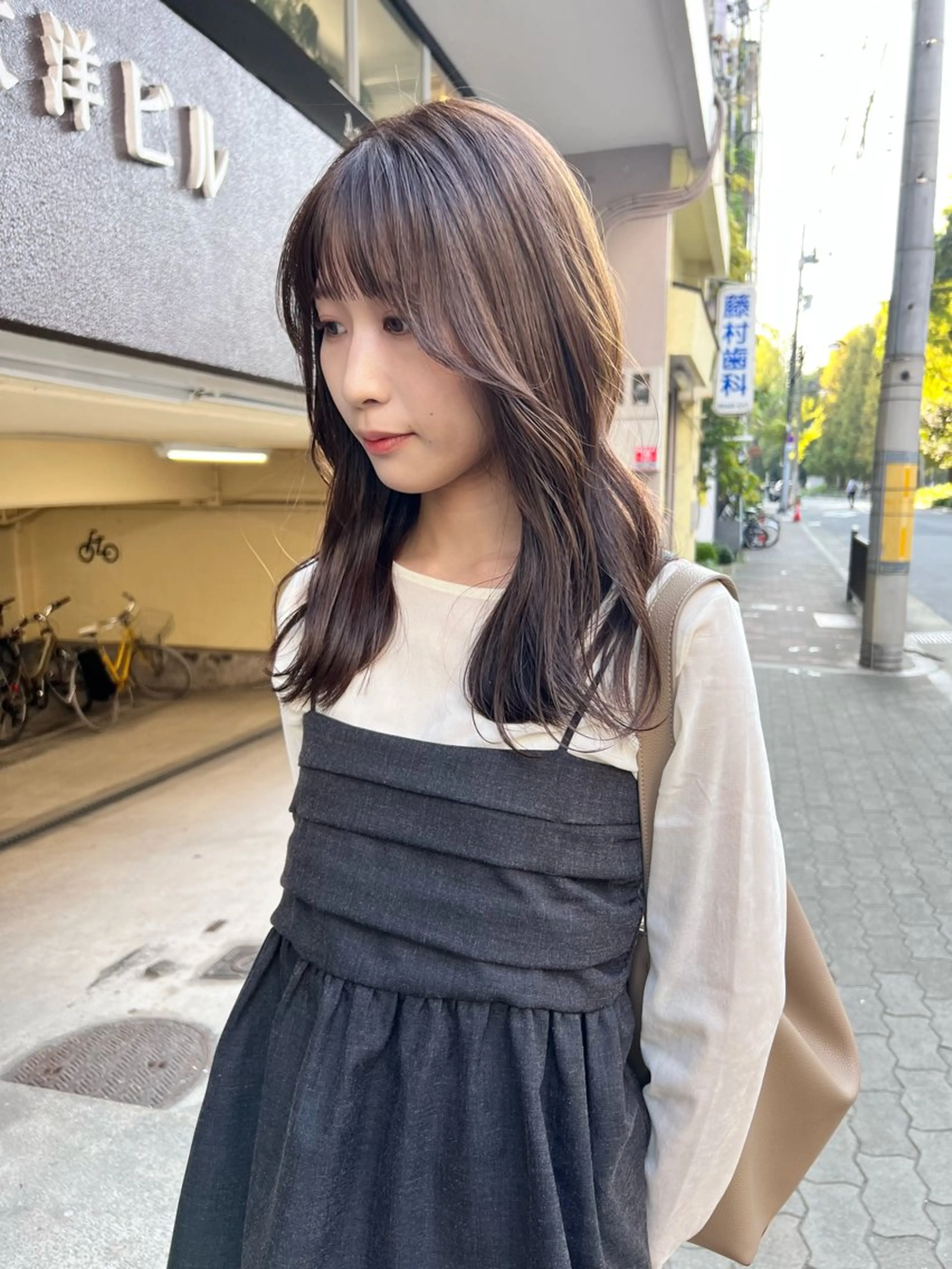 セミロング カラー カット ヘアカラー トリートメント 樫原裕二 /柔らかいカラーのヘアスタイル