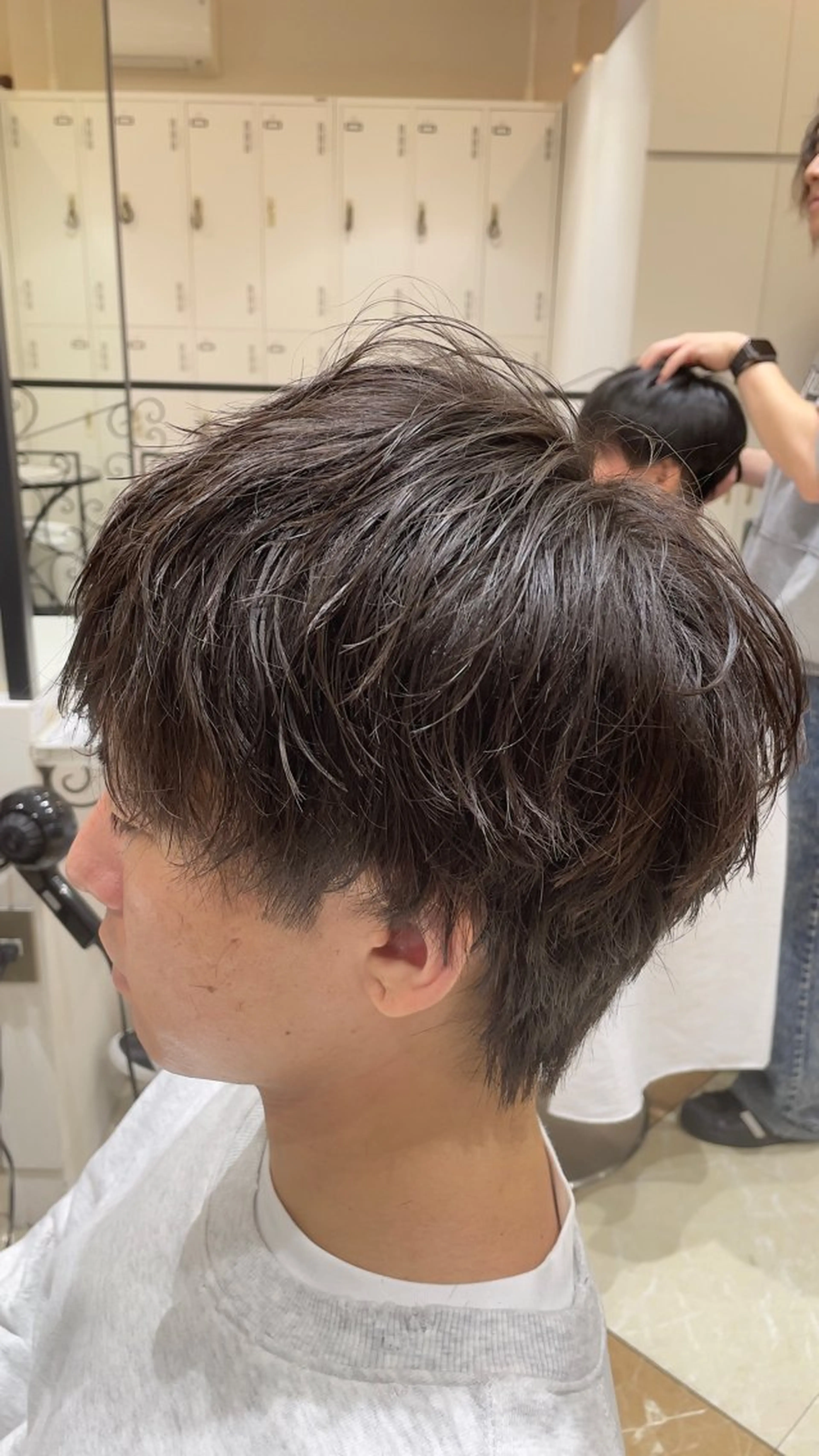 メンズ カット ヘアカラー Yugaメンズパーマ /フェードカットのヘアスタイル