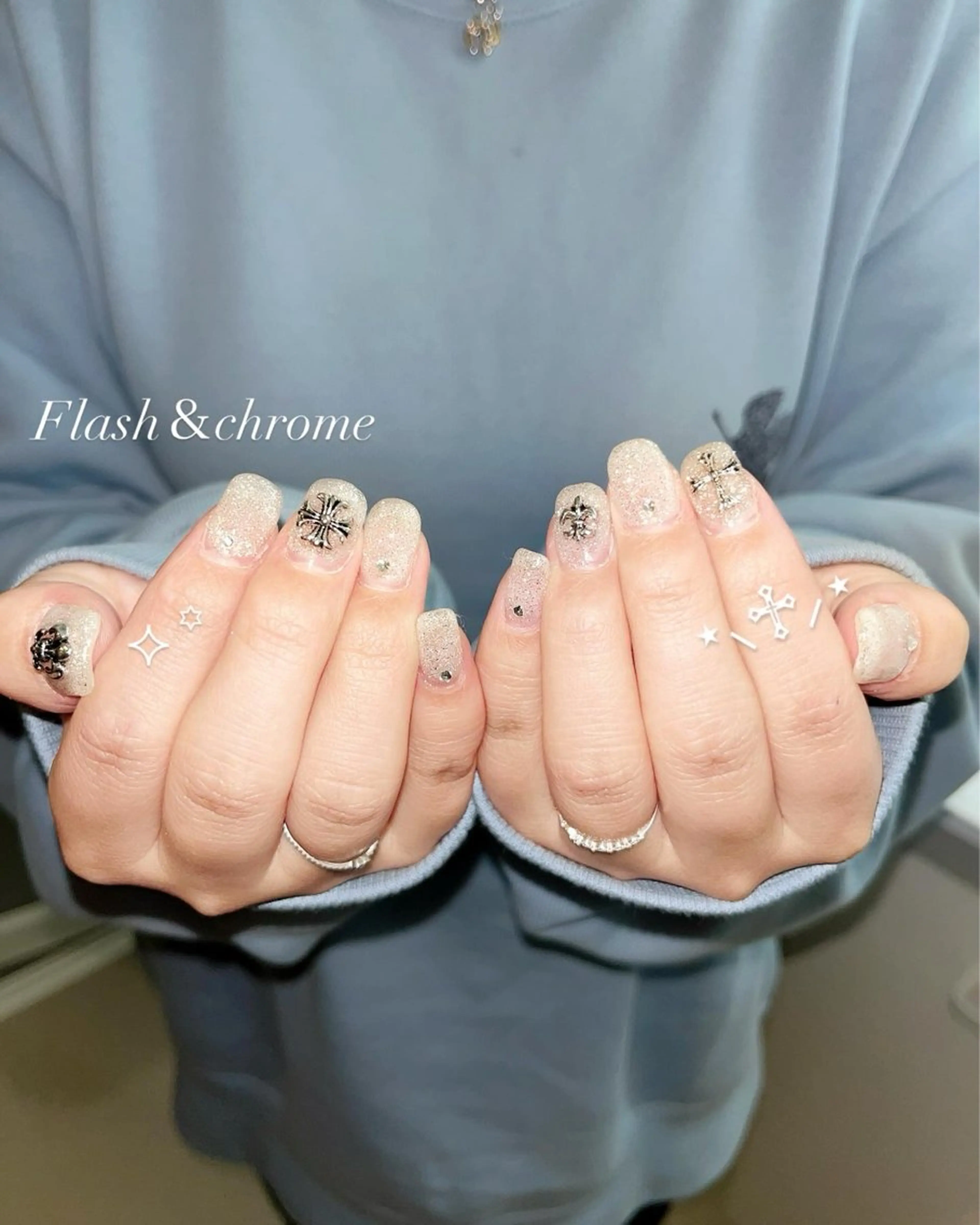 シンプルネイル（オフ有）の写真