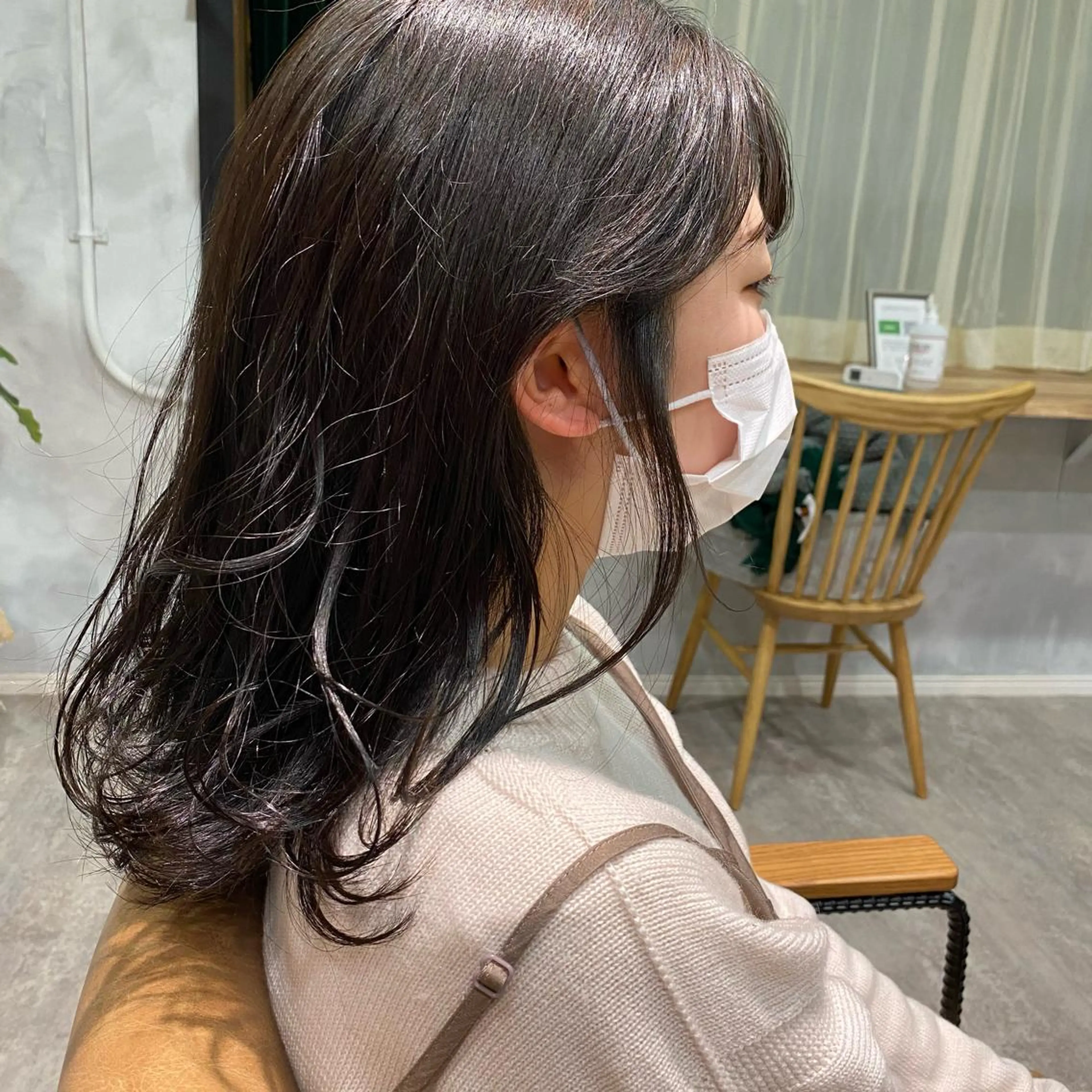 セミロング 大久保 優香のヘアスタイル