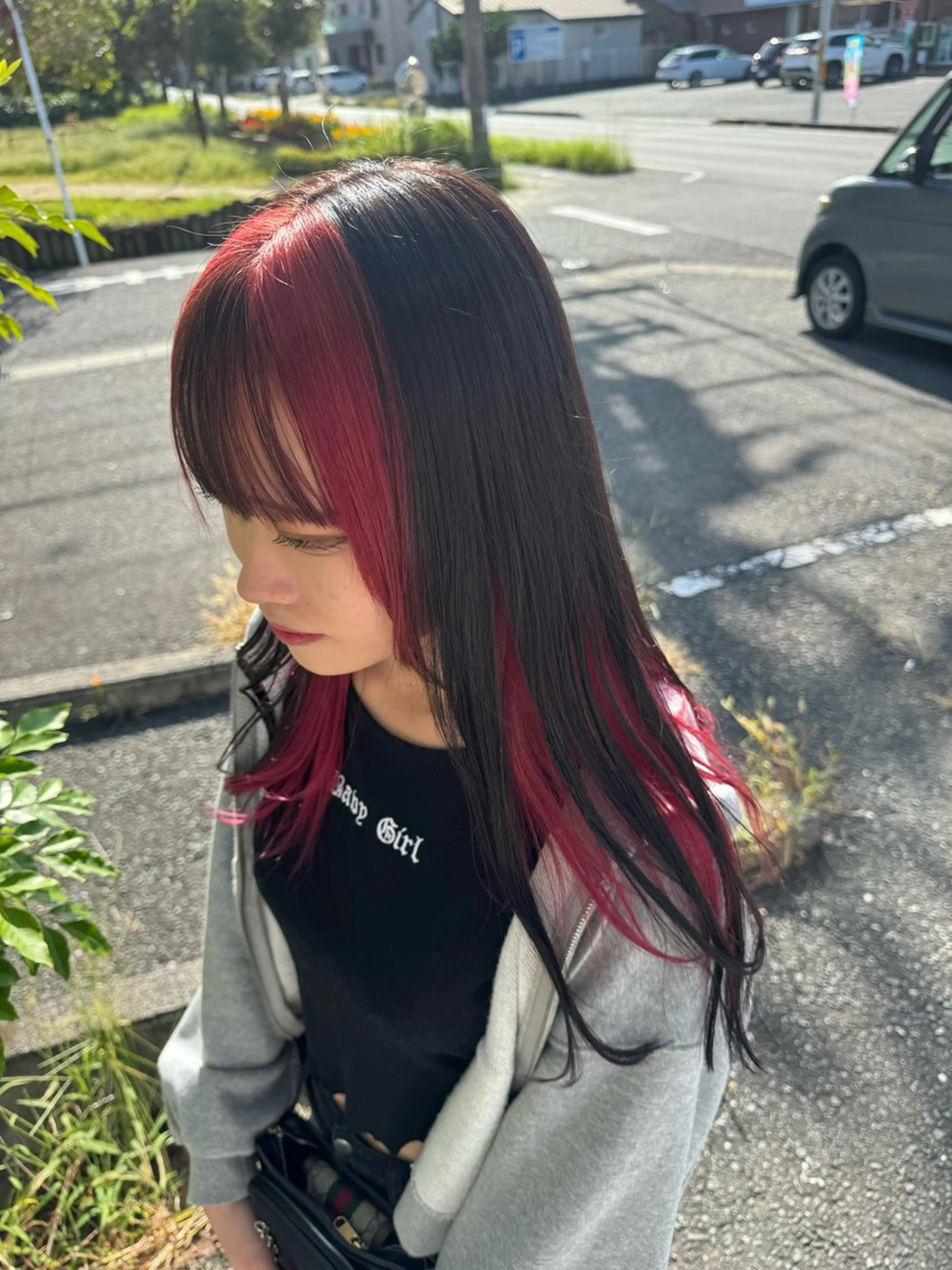 ロング ヘアカラー 平川 侑磨のヘアスタイル