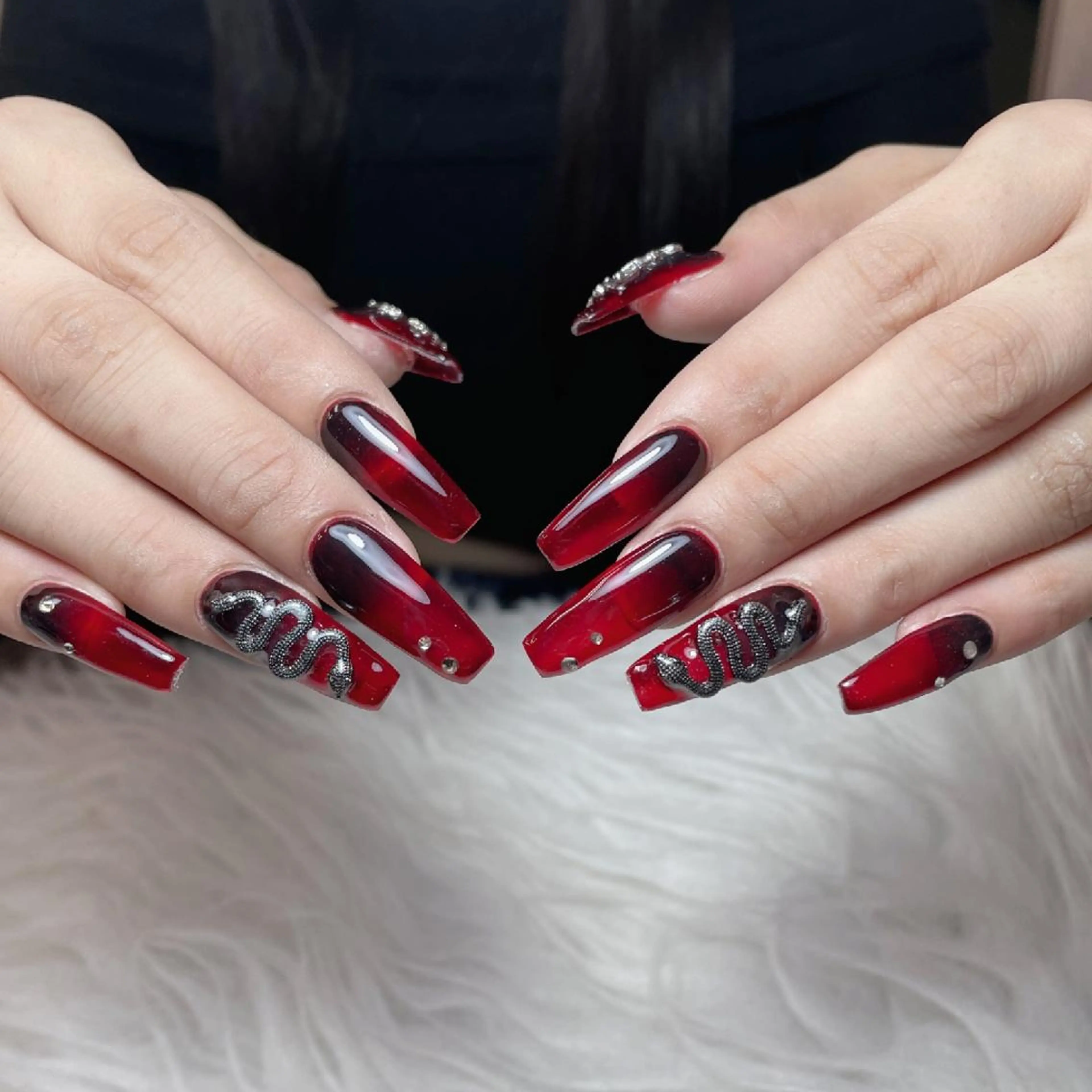 ネイル アートネイル ロングネイル スカルプネイル シンプルネイル 春ネイル Melody Nail所属・Melody  3D/スカルプ専門店のネイルデザイン