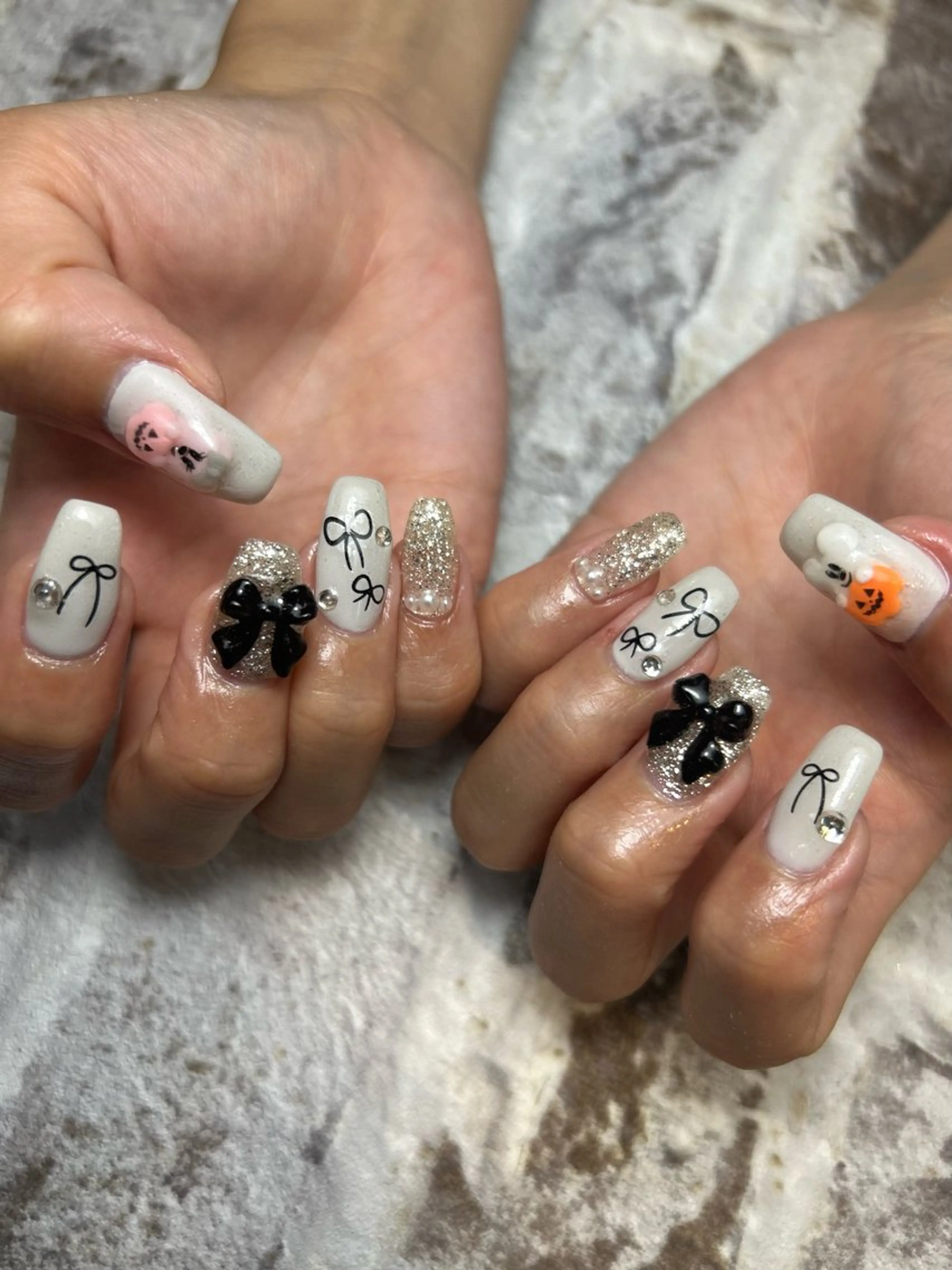 ネイル ハロウィン ネイルサロンmuumii所属・東十条muumii ネイルまつ毛のネイルデザイン