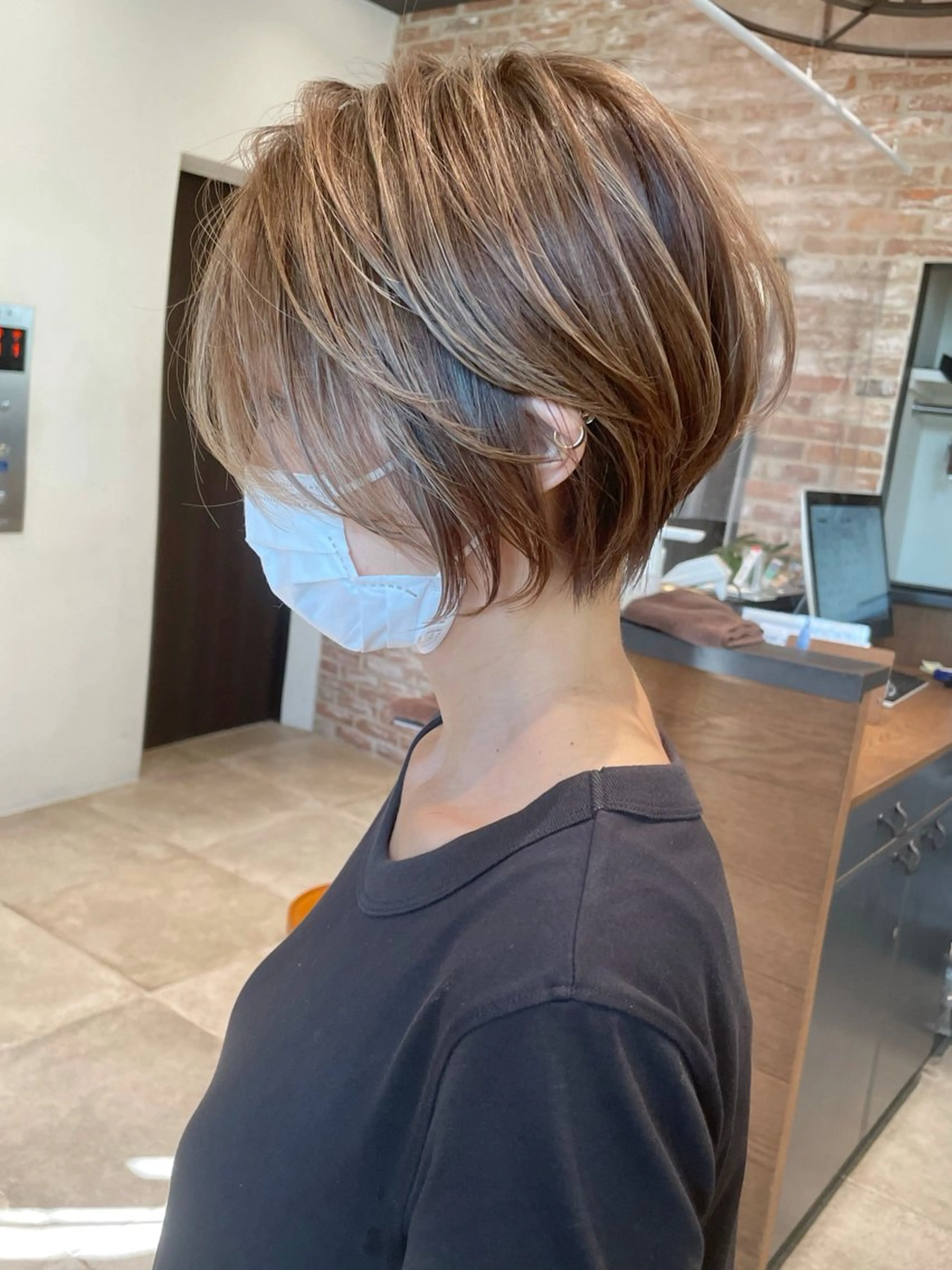 ショート 若狭 真央のヘアスタイル