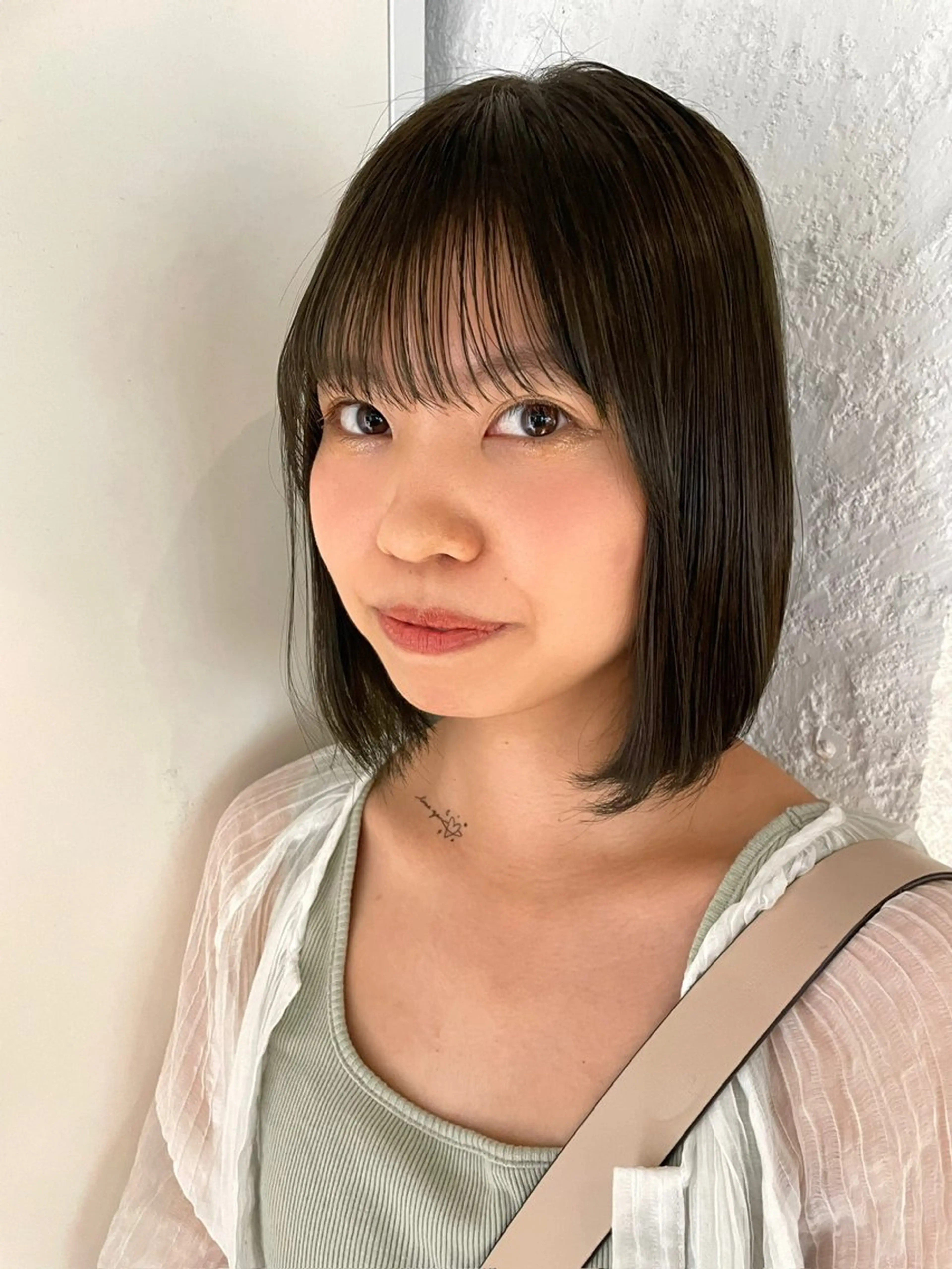 ミディアム カラー ブラウンカラー オリーブブラウン ユウナ🎀レイヤー/ 暖色カラーのヘアスタイル