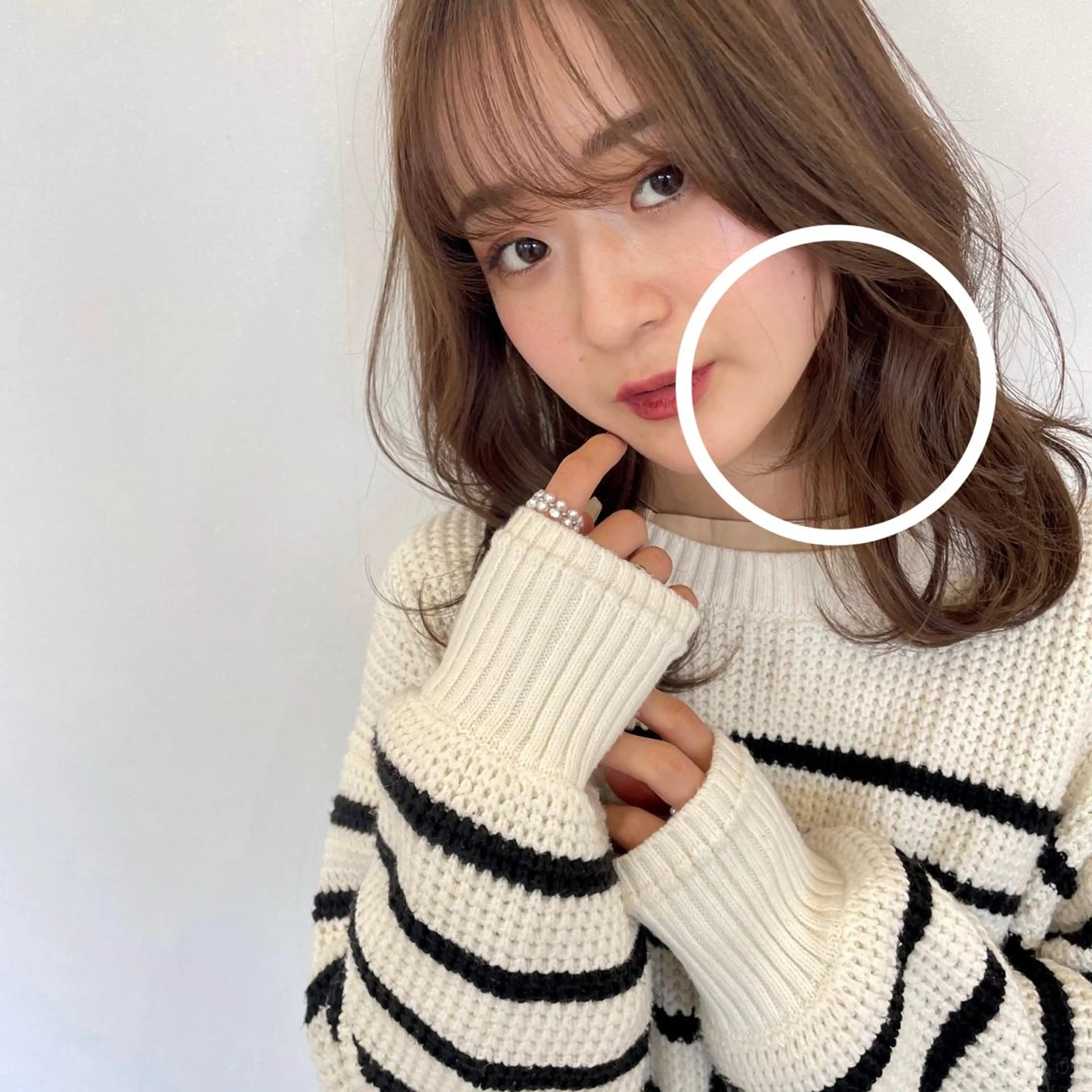 ミディアム 大江 美穂のヘアスタイル