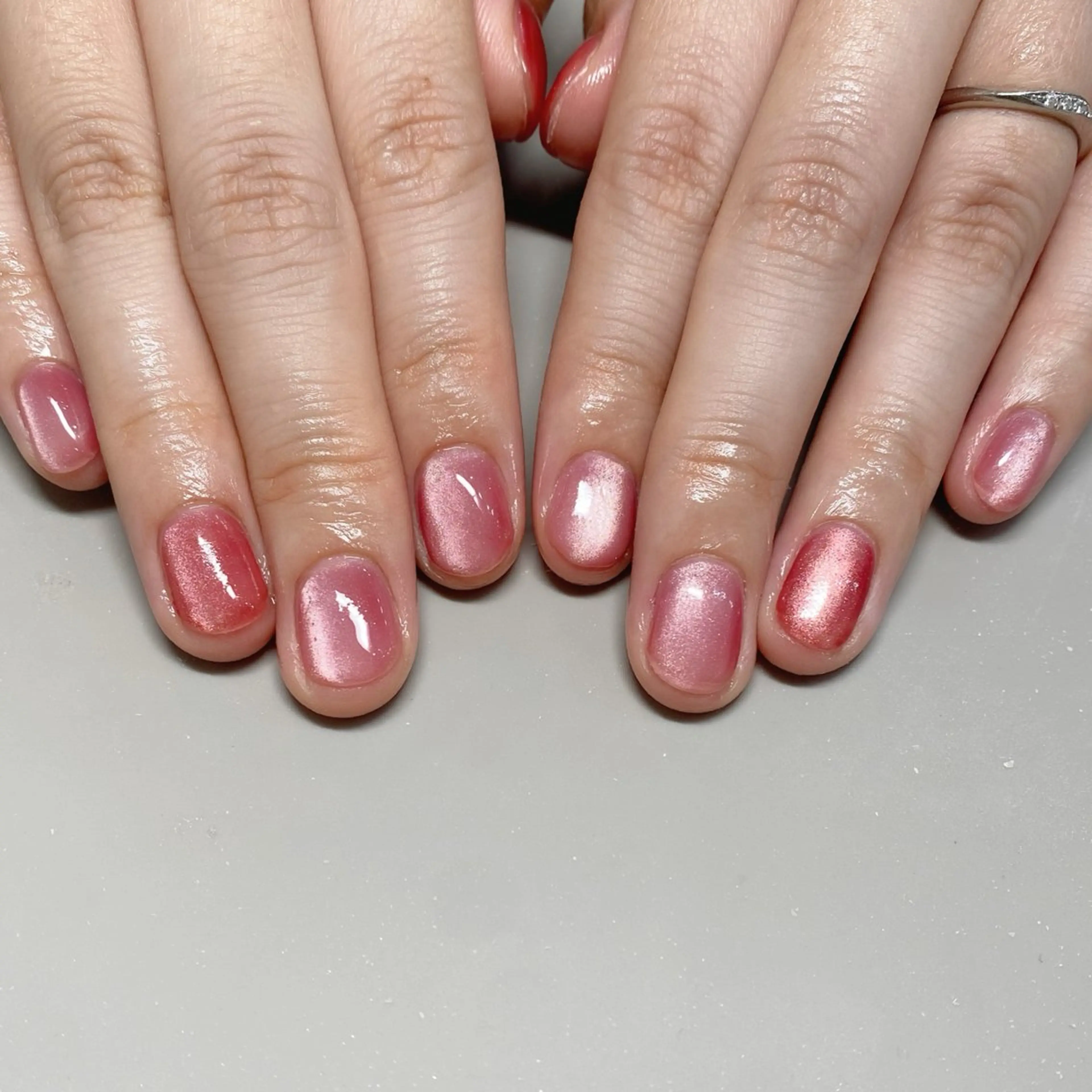 ネイル 艶/マグネット/網紅 /韓国/岩下りほのネイルデザイン