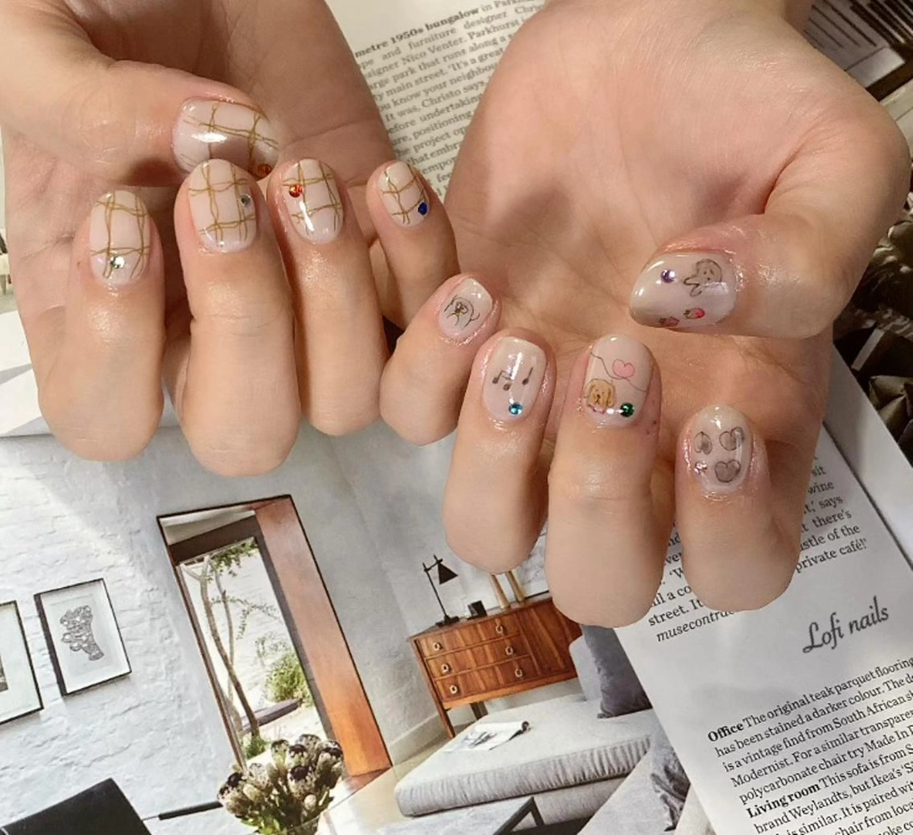 ショート ネイル Lofi nails ゆきこのネイルデザイン