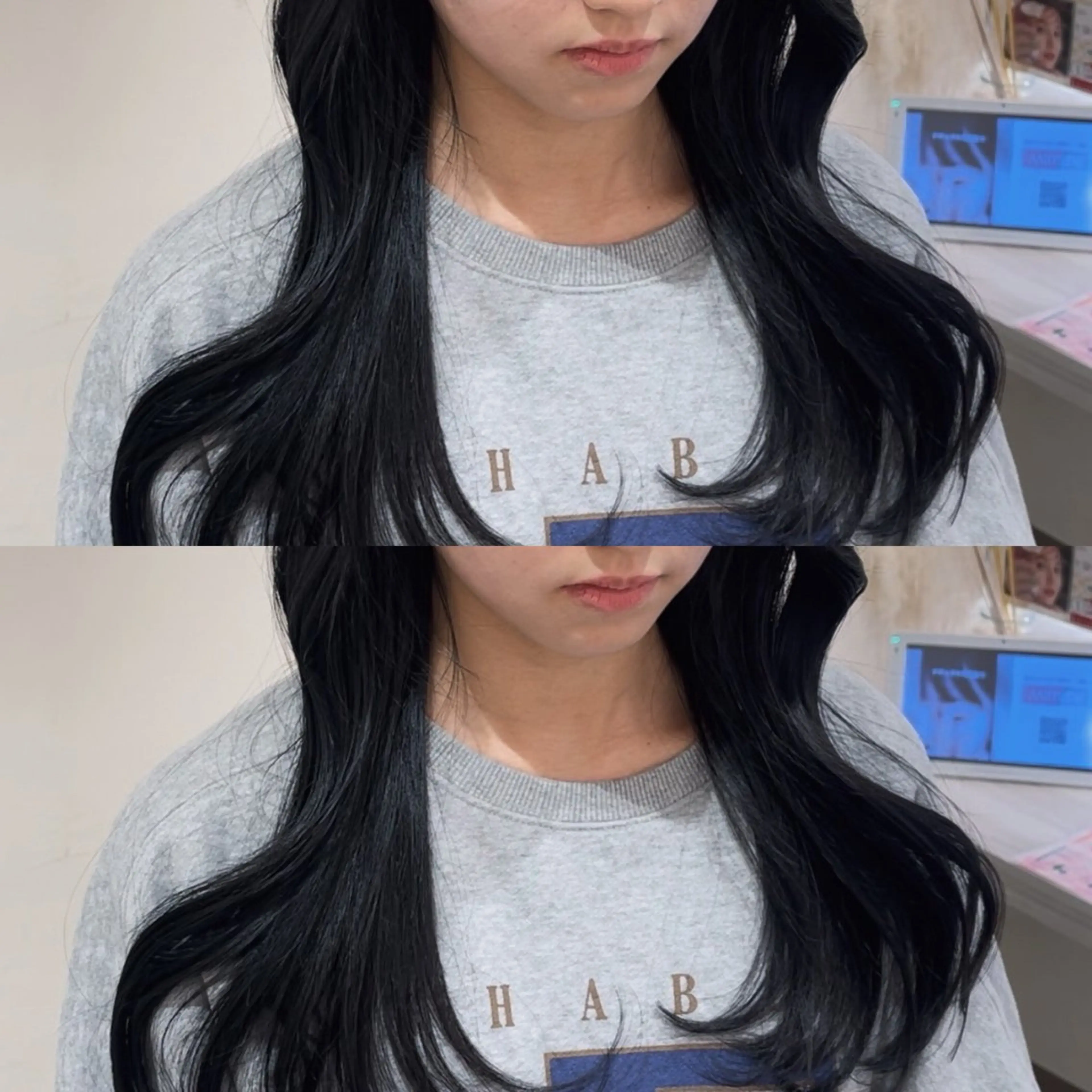 ロング カラー くびれヘア 韓国風ヘア 💖大人韓国ヘア💖 韓国艶カラー【銀座】のヘアスタイル
