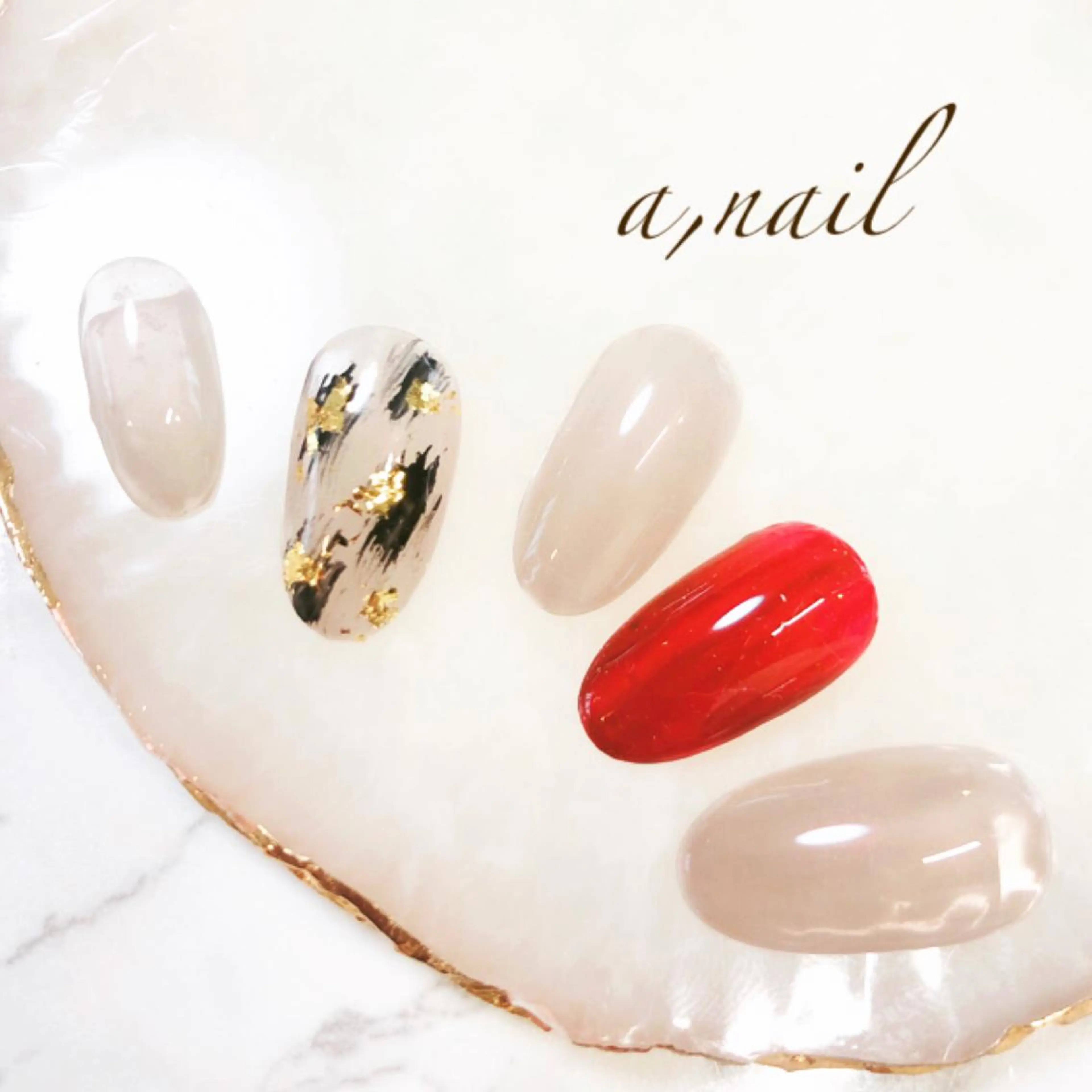 ネイル ボルドー フットネイル ジェルネイル グラデーション オフィスネイル ハンドネイル ネイルサロン エーネイルのネイルデザイン