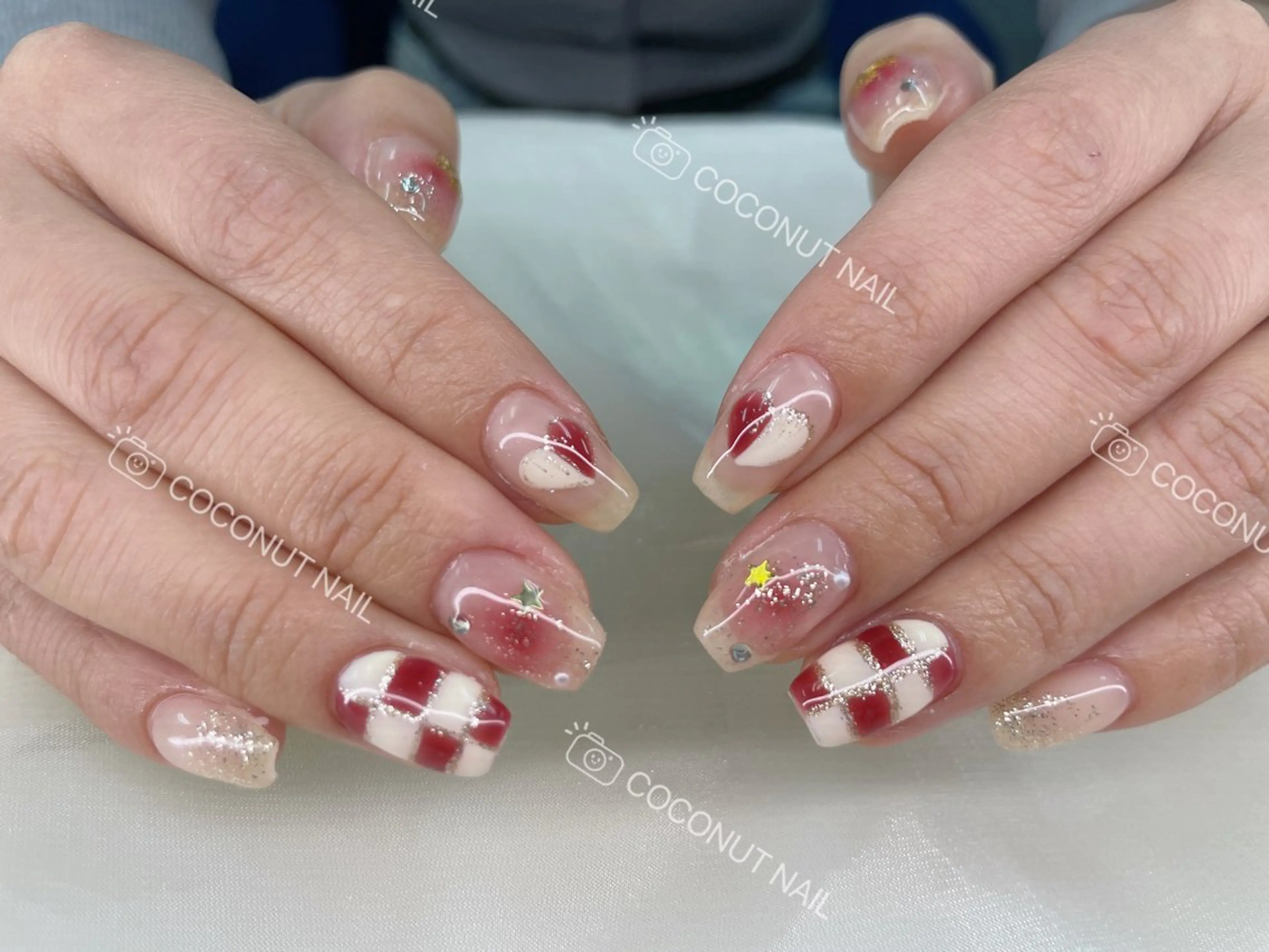 ネイル ハンドネイル 神田 ココナッツのネイルデザイン