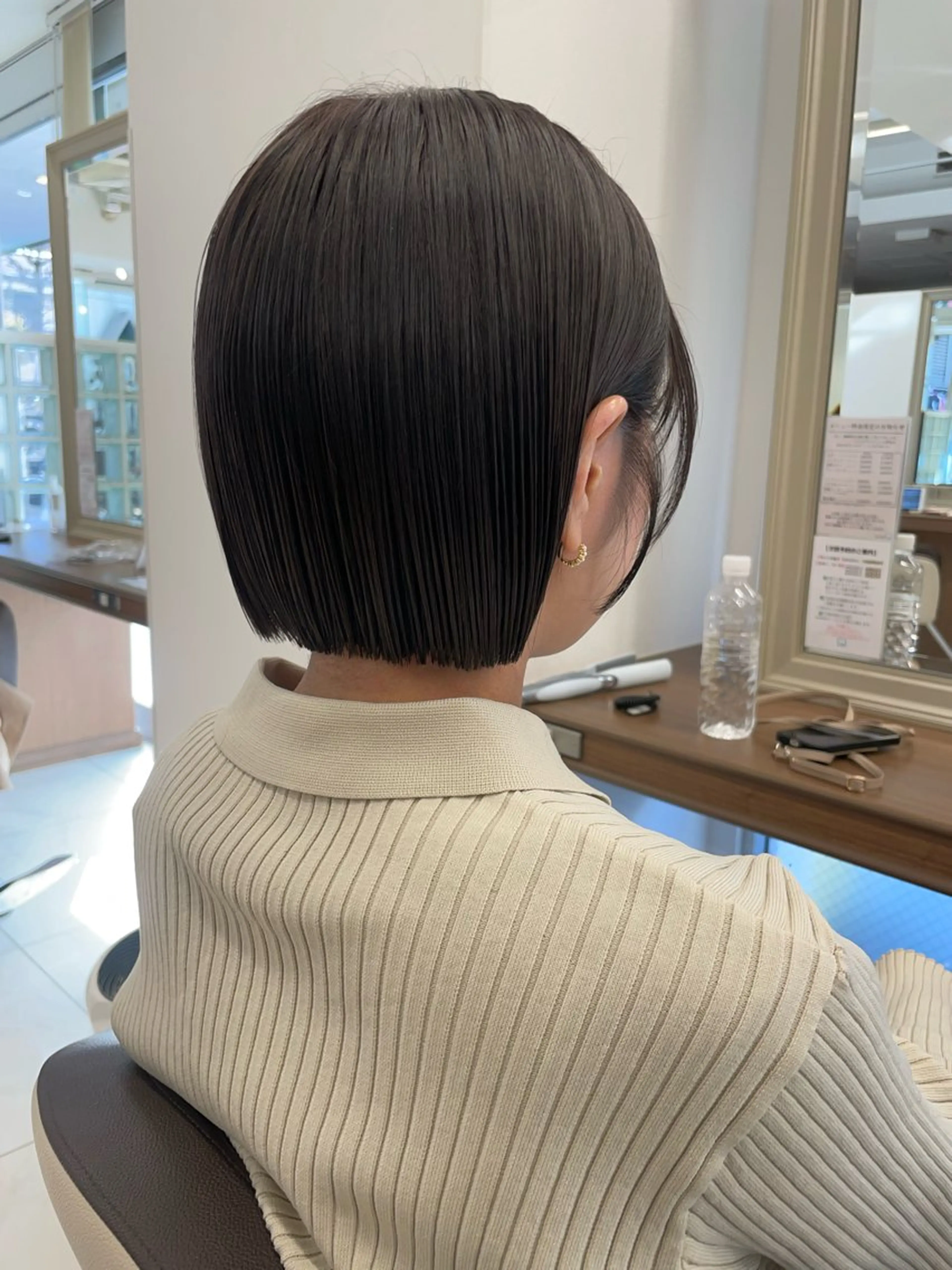 ミディアム カラー ボブ カット ヘアカラー 福島成美/髪質改善 縮毛矯正/カラーのヘアスタイル