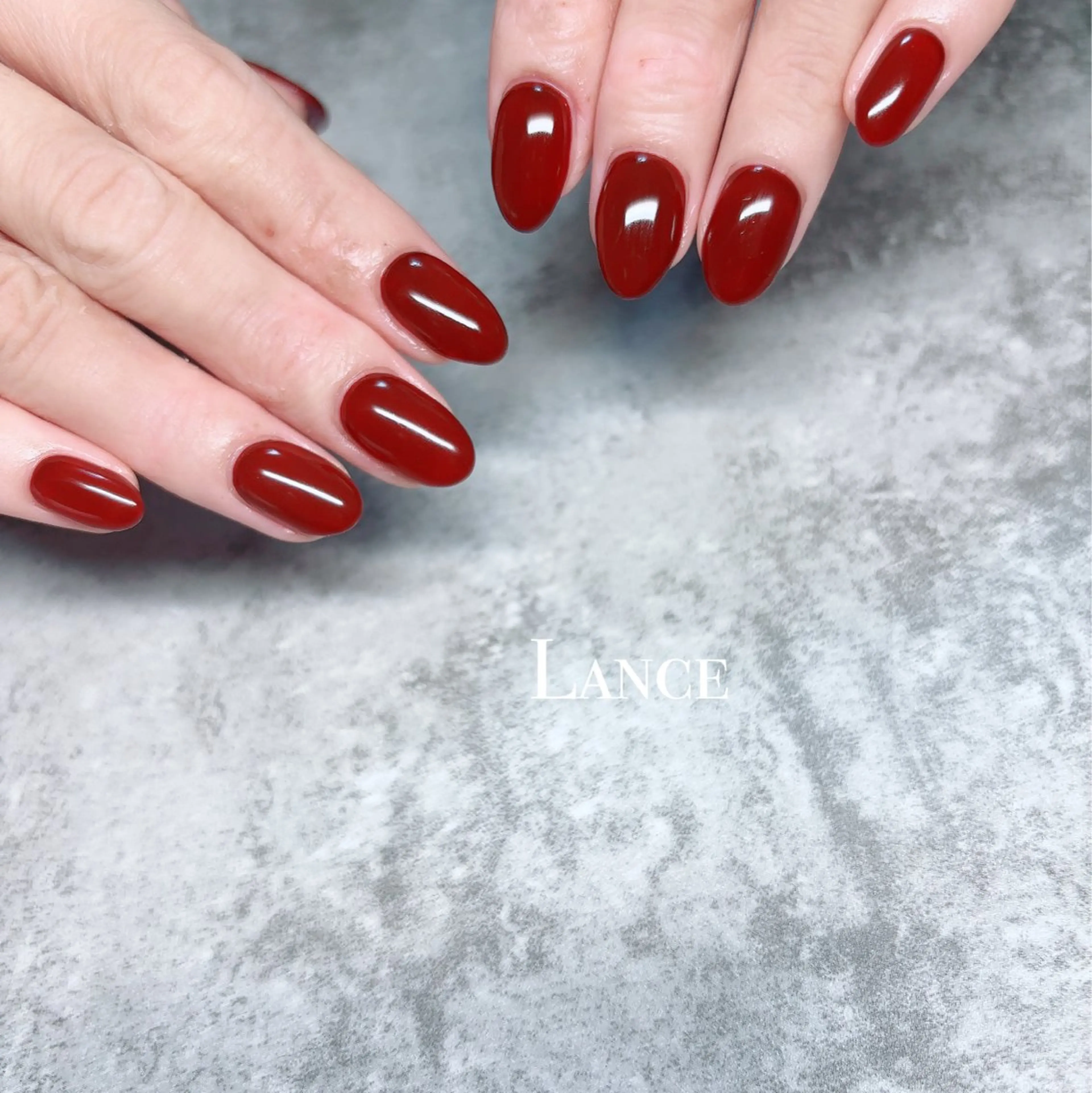 ネイル オーロラネイル フレンチネイル キラキラネイル 韓国ネイル ワンカラーネイル ハンドネイル Lance nailのネイルデザイン