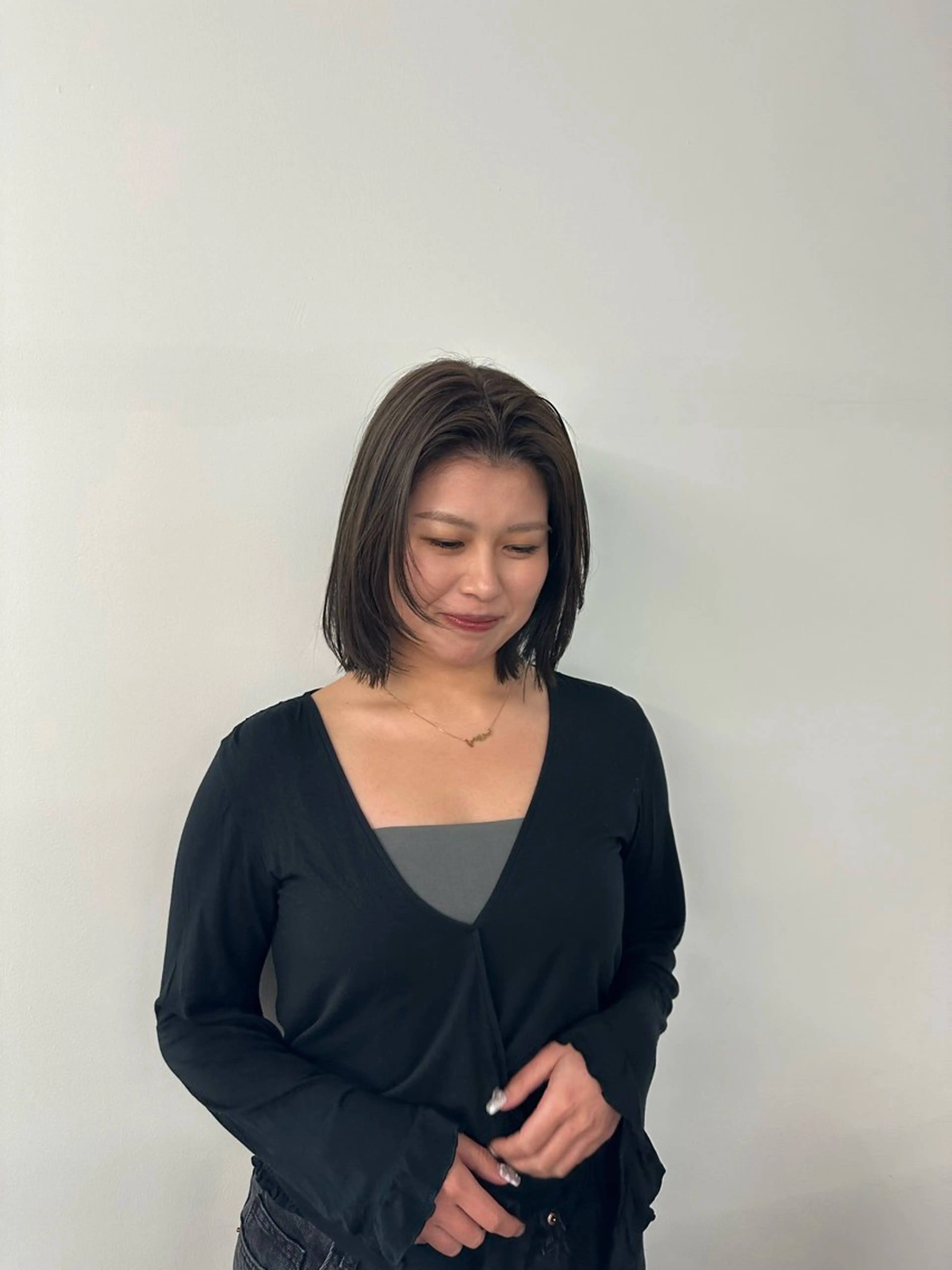 ミディアム カラー キッズ カット ヘアカラー トリートメント オトナヘア🌸 harukaのヘアスタイル