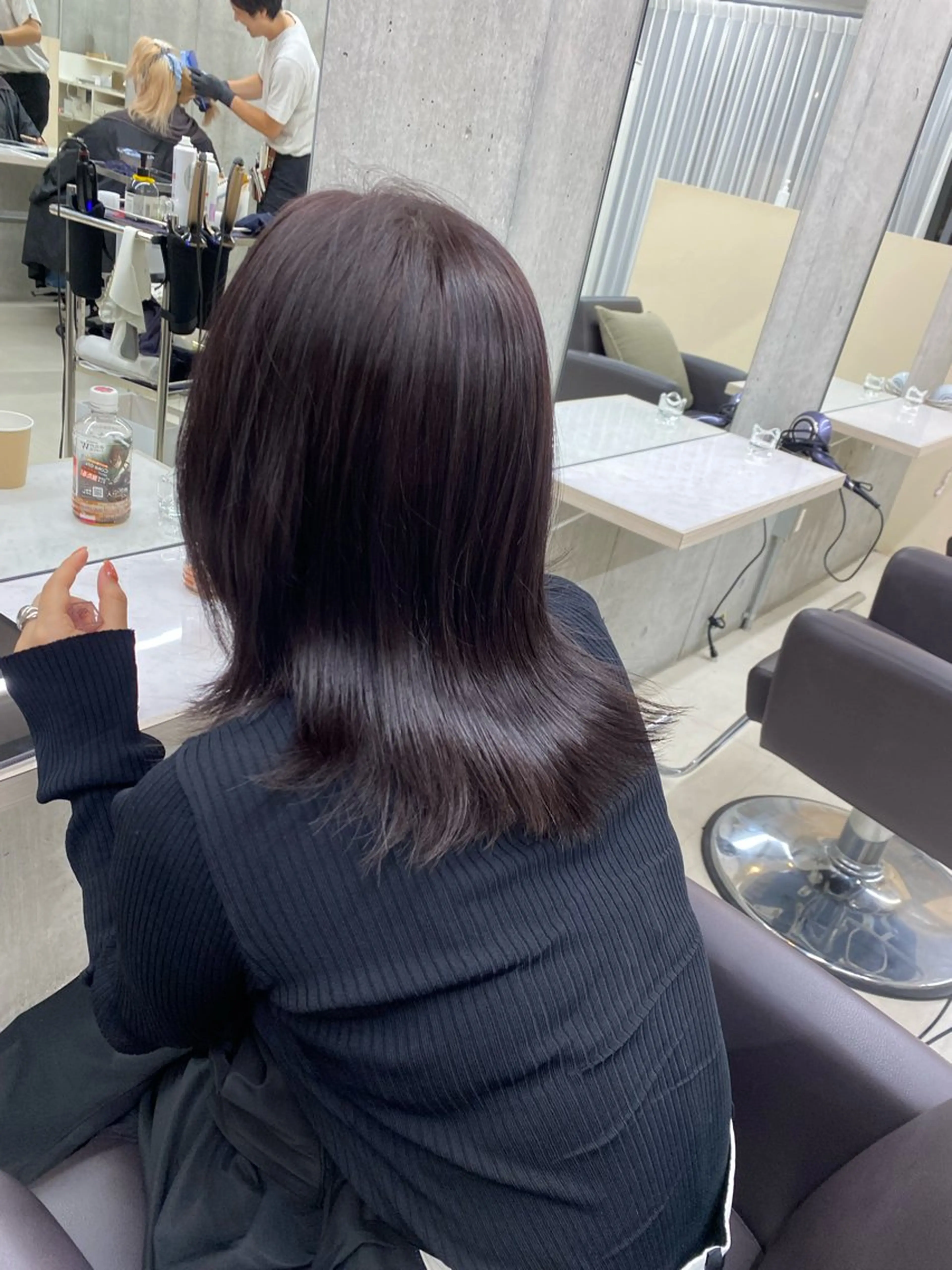 ミディアム 韓国風ヘア Clore所属・うる艶ヘア♡韓国好き 透明感　shotaのヘアスタイル